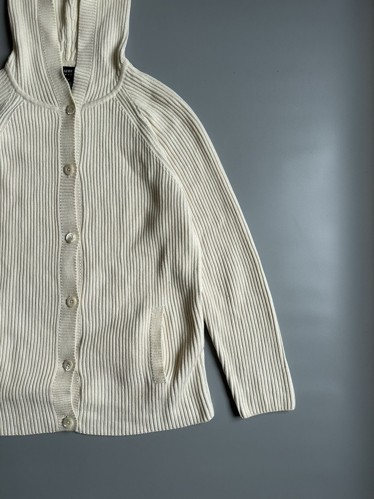 Ralph Lauren Lauren Ralph Lauren Knitted Hooded Button Jacket Size M Size M / US 6-8 / IT 42-44 - 4 Thumbnail