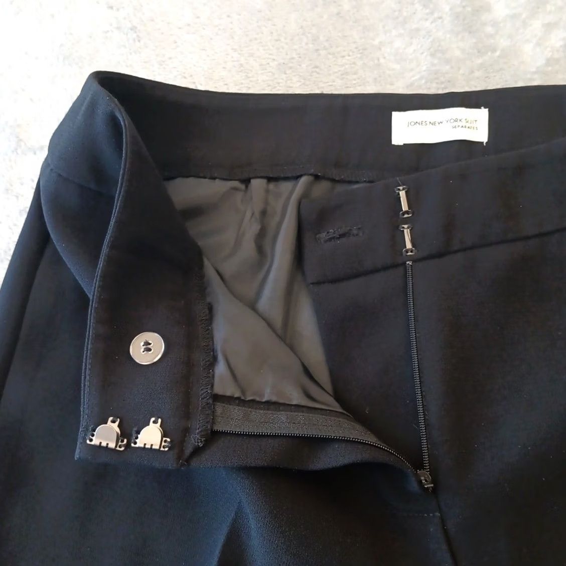 Jones New York Jones New York Dress Pants Womens Size 10 Black Bootcut 32x31.5 Mid Rise Lined Pants Womens Menswear Fit Size 32" / US 10 / IT 46 - 5 Thumbnail