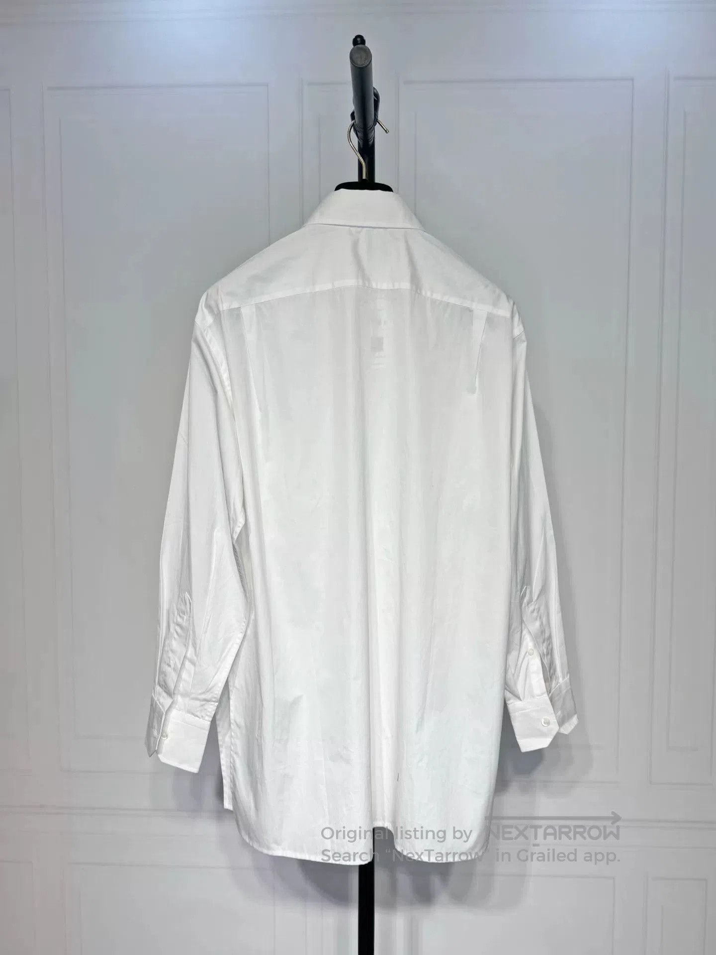 Prada Prada Loose Fit Button-Up Shirt in White. Size US M / EU 48-50 / 2 - 2 Thumbnail