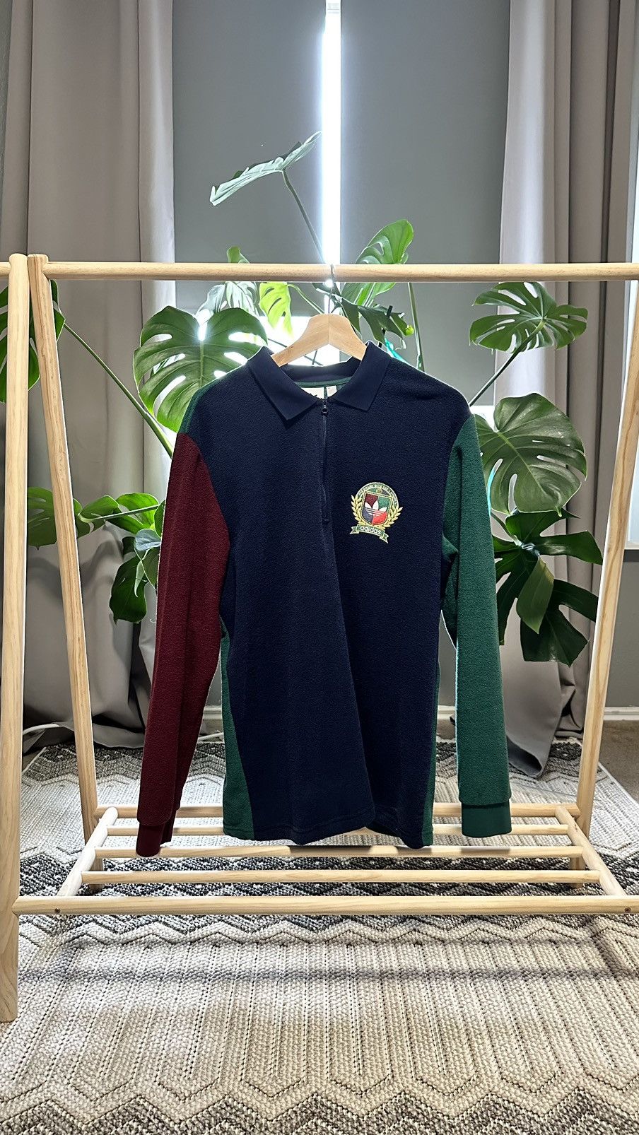 Adidas Adidas Rugby Quarter Zip Size US L / EU 52-54 / 3 - 1 Thumbnail