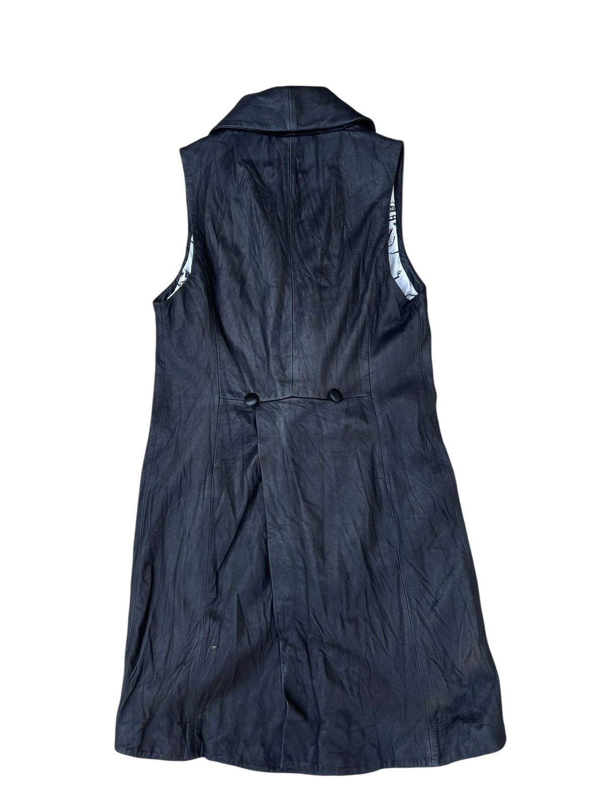 Bajra × Vintage Vintage Bajra Japan Patina Sheepskin Leather Long Vest Size US XS / EU 42 / 0 - 16 Thumbnail