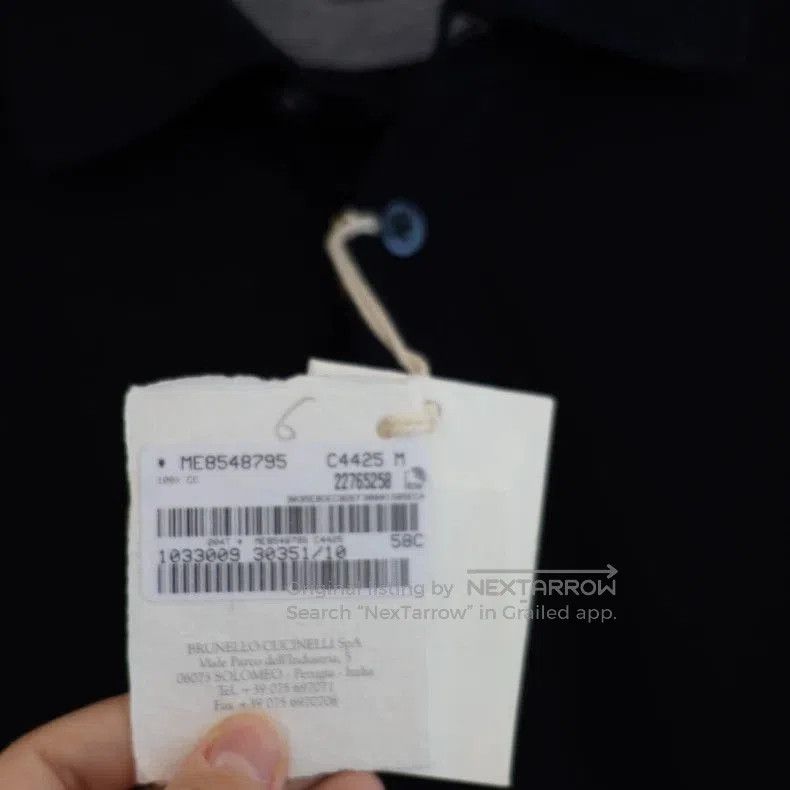 Brunello Cucinelli Brunello Cucinelli Long Sleeve Polo. Size US L / EU 52-54 / 3 - 6 Thumbnail