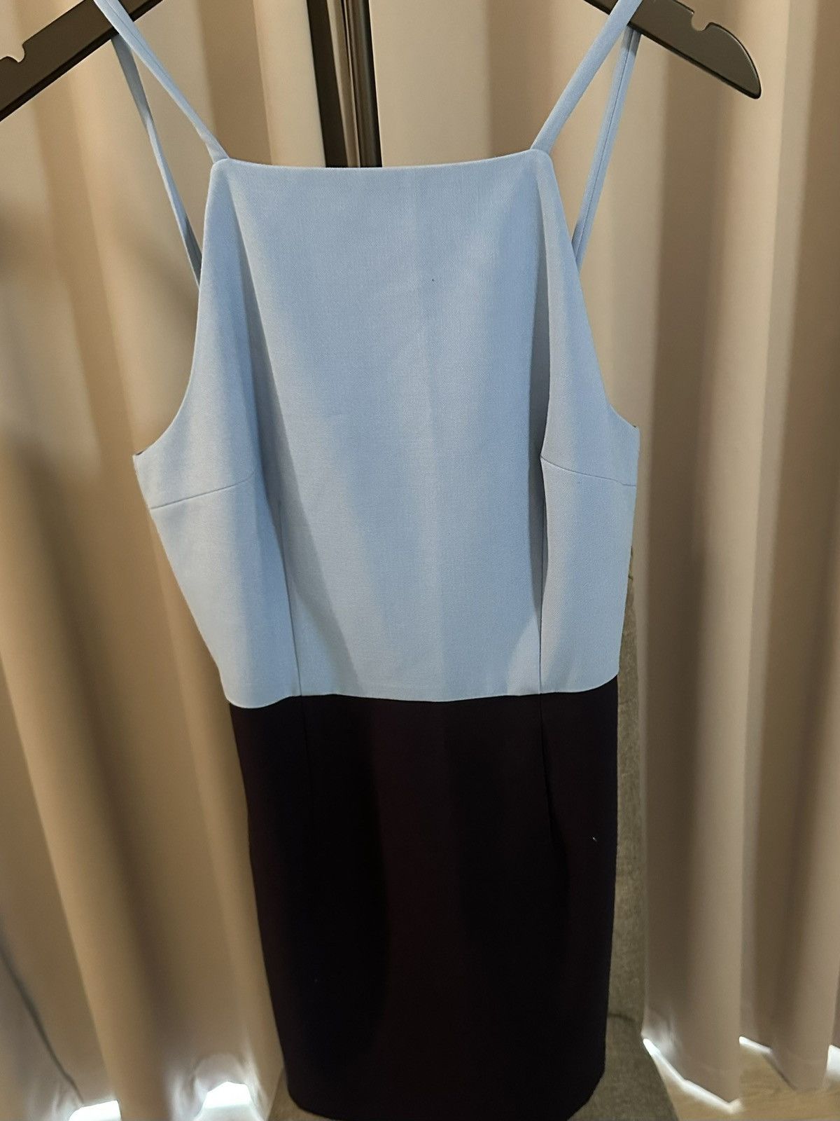 French Connection French Connection blue and black colorblick dress Size S / US 4 / IT 40 - 1 Thumbnail