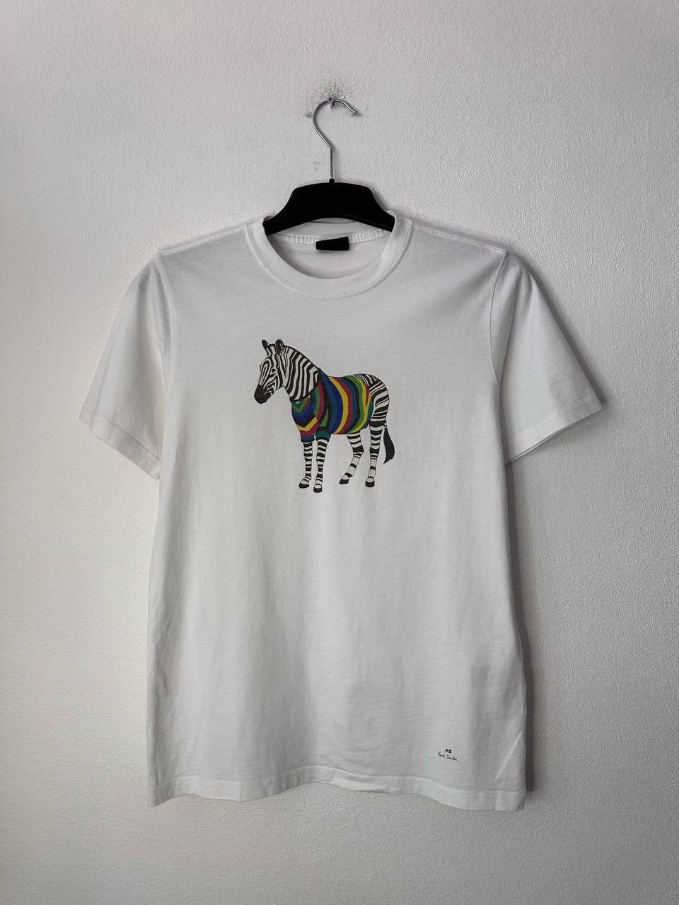 Paul Smith Paul Smith Zebra Print White T-Shirt Mens Size S Cotton Size US S / EU 44-46 / 1 - 1 Thumbnail