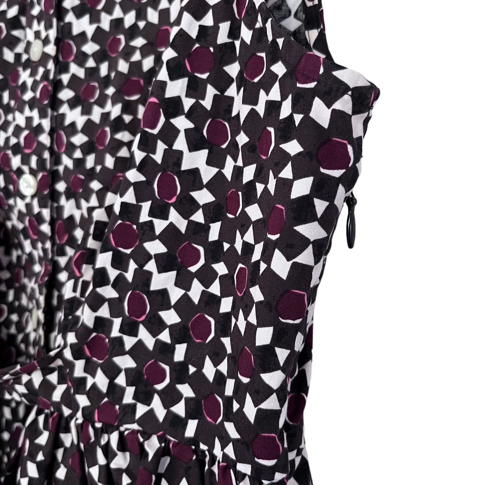 Kate Spade Kate Spade Rambling Roses Floral Tile Sleeveless Peplum Top Size XS / US 0-2 / IT 36-38 - 5 Thumbnail