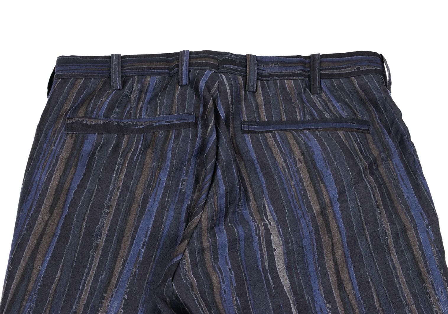 Issey Miyake Cotton-Poly Striped Pants in Blue Size US 32 / EU 48 - 11 Thumbnail