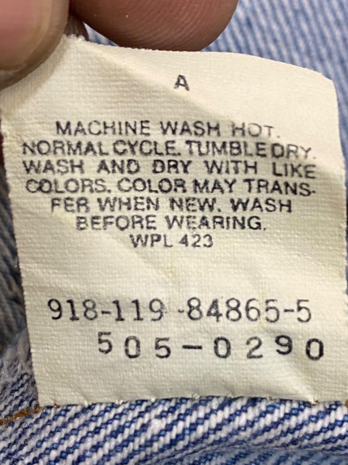 Levi's Vintage Levis505 90’s Faded Grunge Loose Jeans Size US 29 - 16 Thumbnail