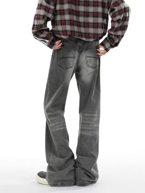 VIBE High Street Y2K Vintage Hip Hop Micro Flare Jeans Size US 34 / EU 50 - 1 Thumbnail