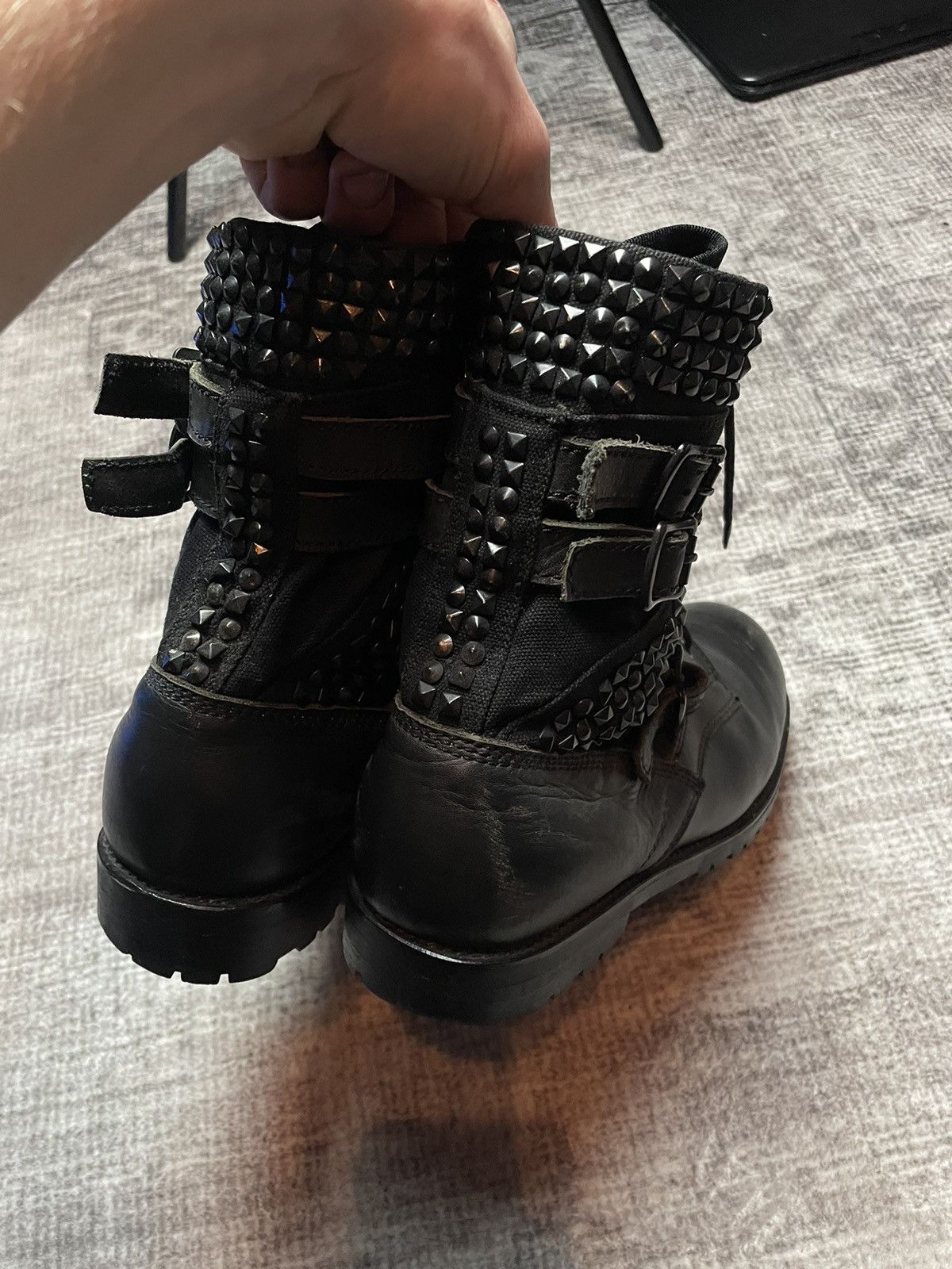 Number (N)ine Number (N)ine SS06 Studded Combat Boots Size US 9 / EU 42 - 5 Thumbnail