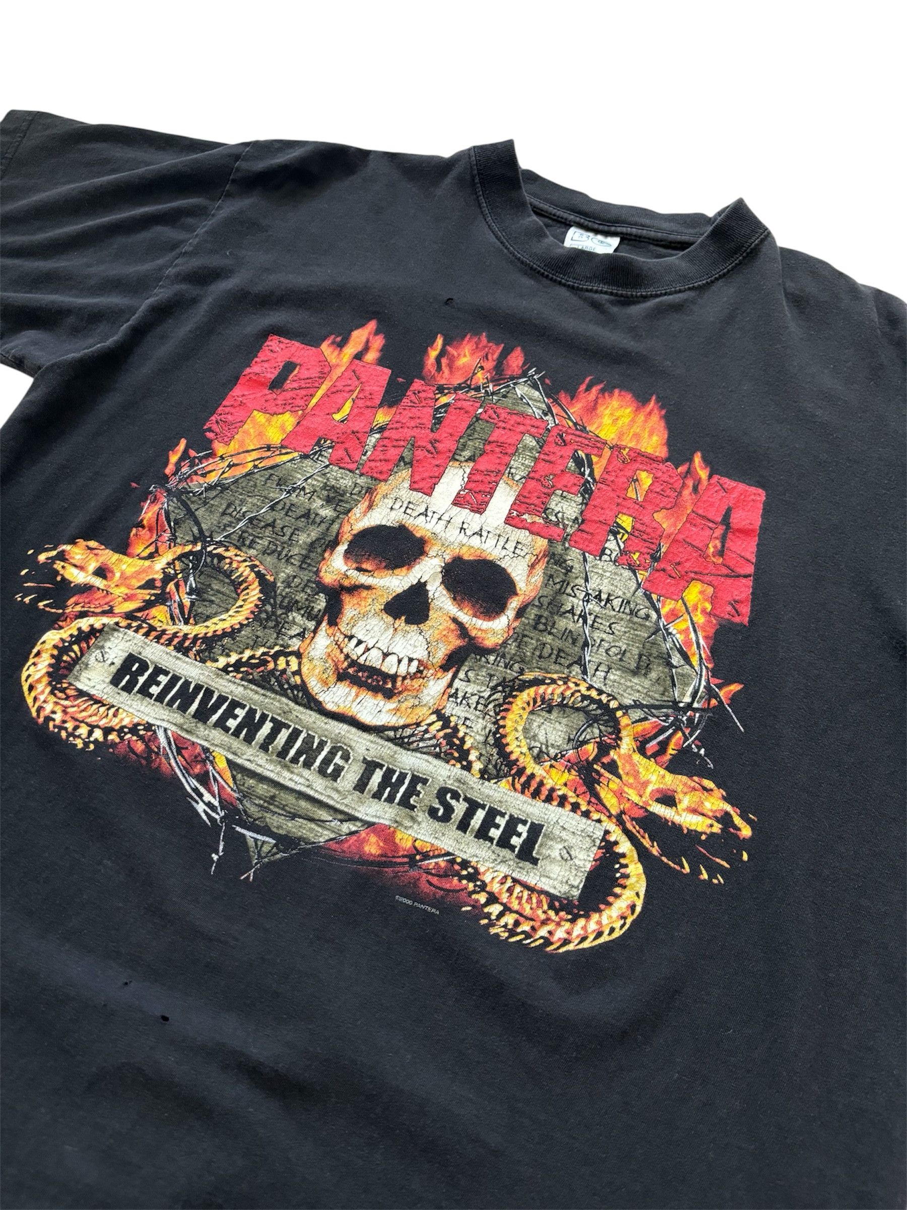 Vintage 2000 Vintage Pantera "Reinventing the Steel" t-shirt Size US L / EU 52-54 / 3 - 10 Thumbnail
