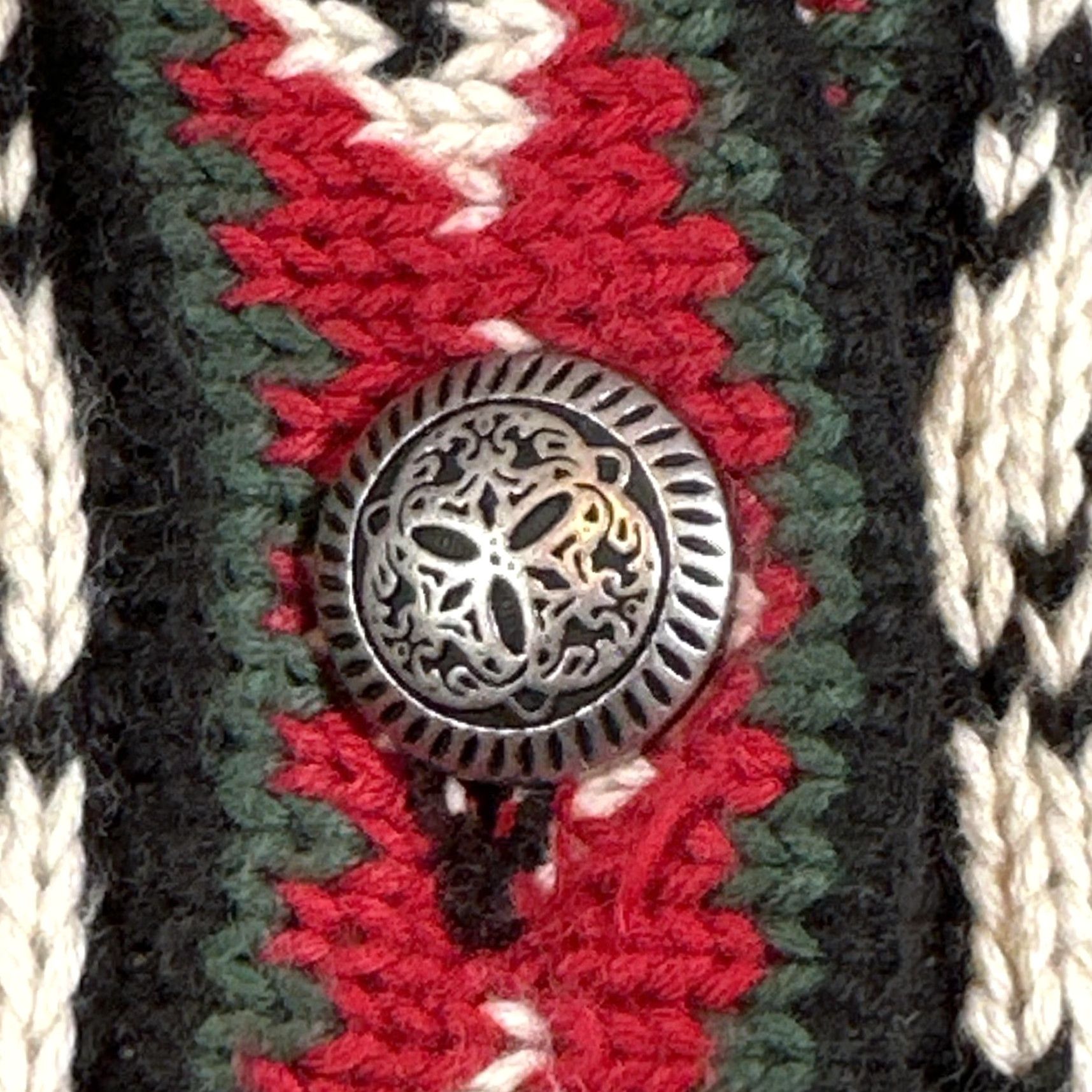 Vintage VINTAGE L.L.Bean Cardigan Sweater Women’s Medium Black White Fair Isle Button Front Knit 90s Christmas Holiday Nordic Crew Neck Mens? Women? Size M / US 6-8 / IT 42-44 - 4 Thumbnail