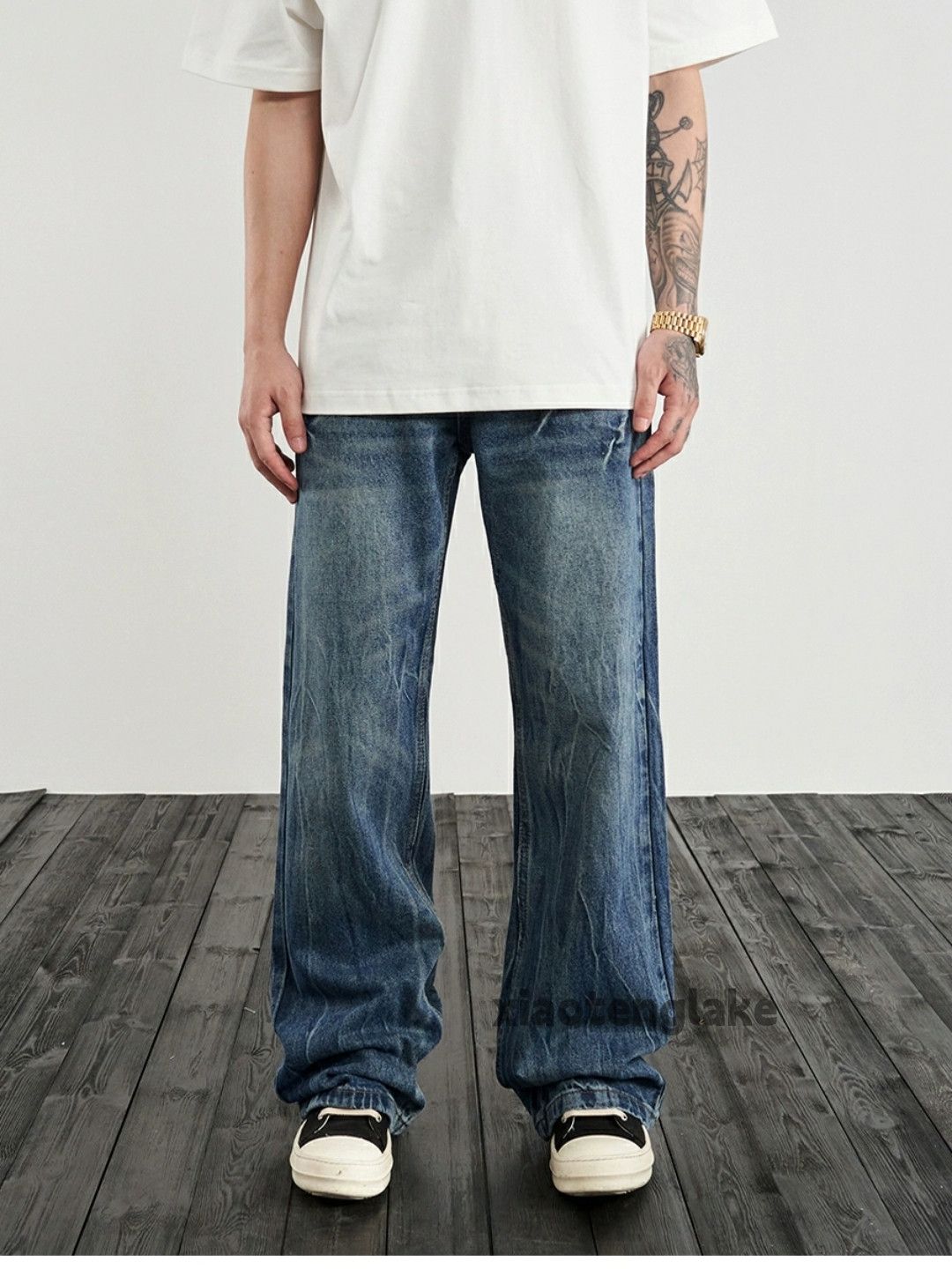 Jean × Vintage washed faded cleanfit yuppie utility bootcut jeans Size US 32 / EU 48 - 3 Thumbnail