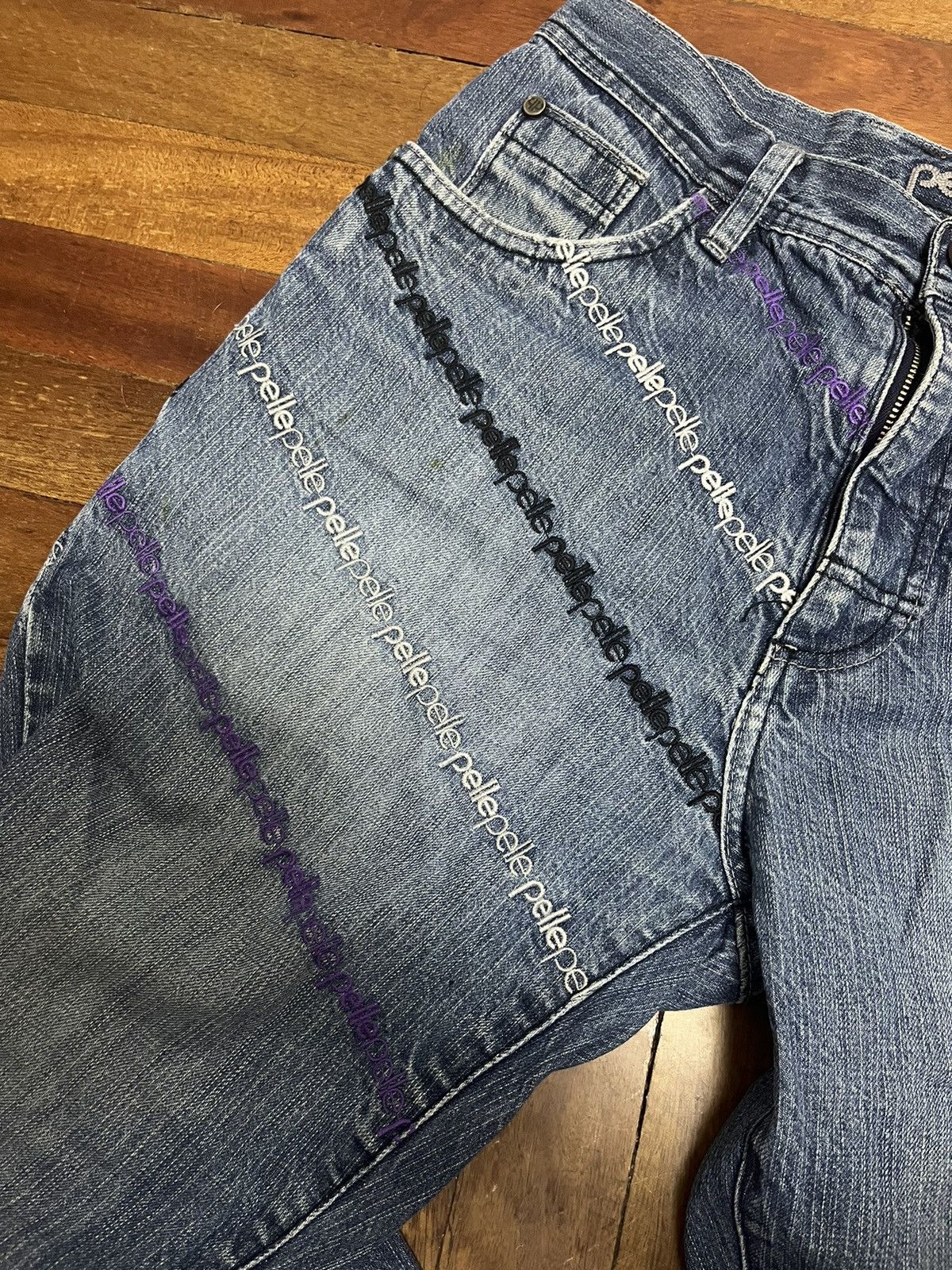 Pelle Pelle × Vintage Pelle Pelle Vintage Rap Baggy Jeans Size US 30 / EU 46 - 4 Thumbnail