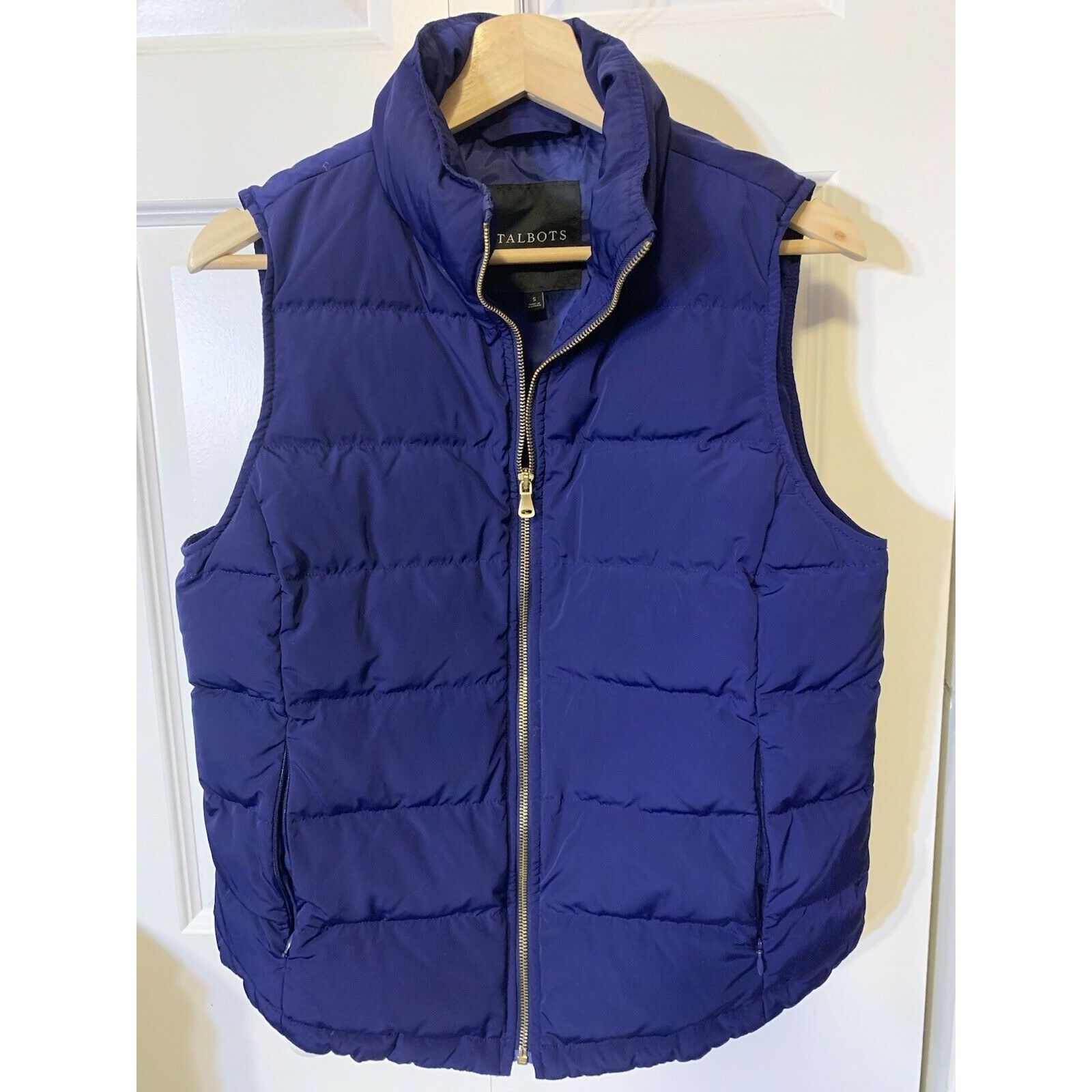 Talbots Talbots Blue Button Up Puffer Vest Sz S Size S / US 4 / IT 40 - 3 Thumbnail
