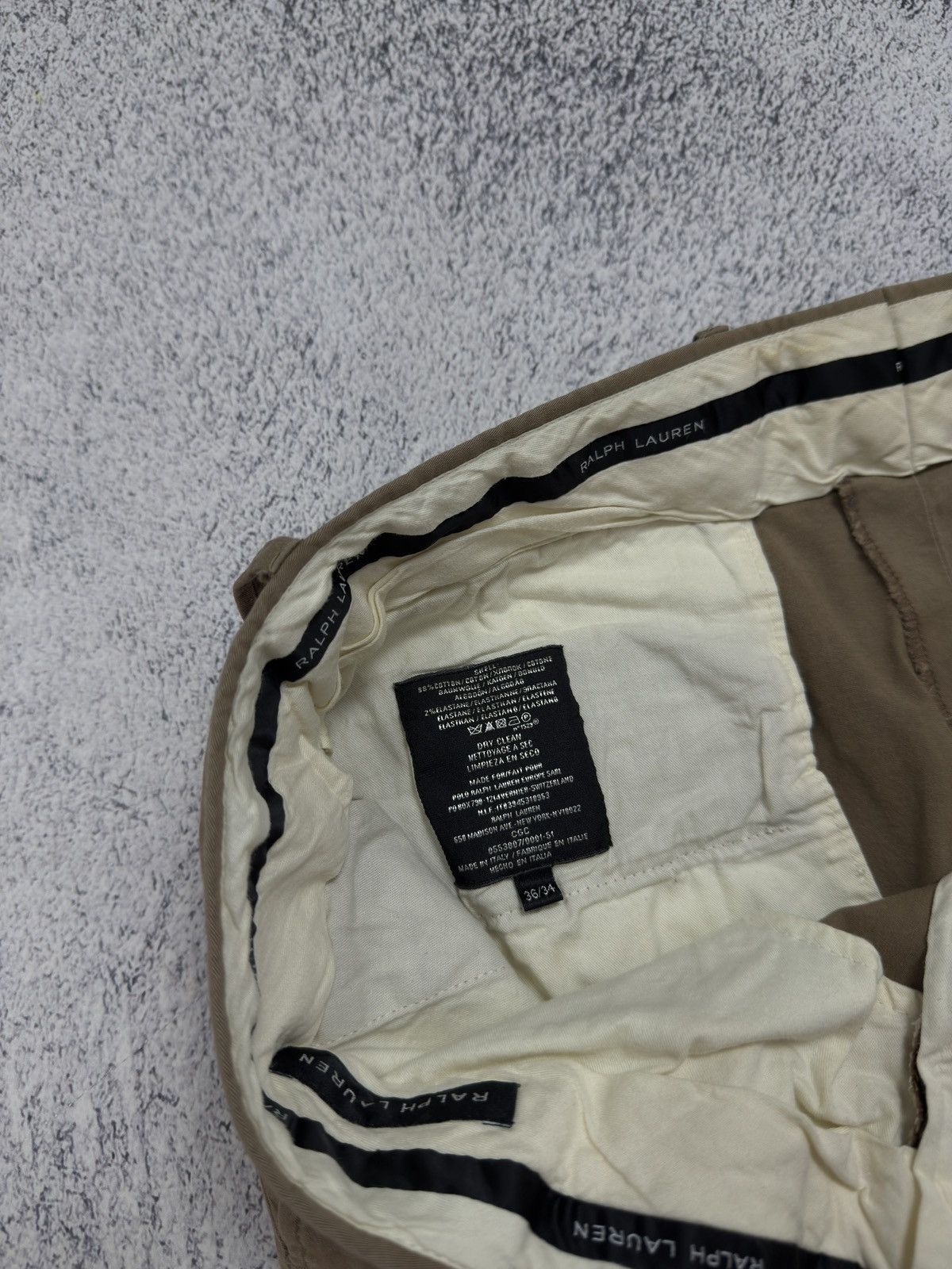 Polo Ralph Lauren × Ralph Lauren Black Label Ralph Lauren Black Label Beige Cotton Trousers Pants Size US 36 / EU 52 - 11 Thumbnail