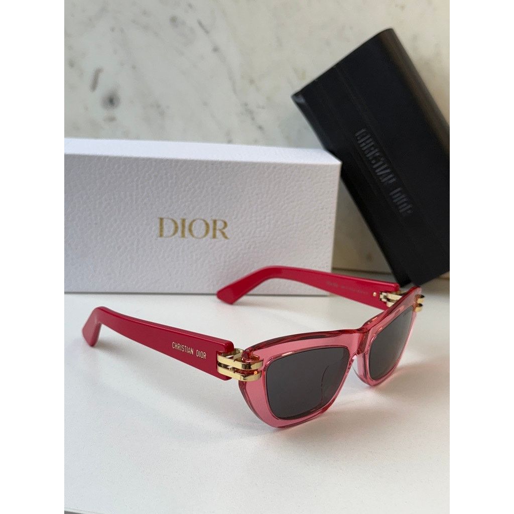Dior NEW Dior CDior B2U Cat Eye Sunglasses in Pink Red Size ONE SIZE - 5 Thumbnail