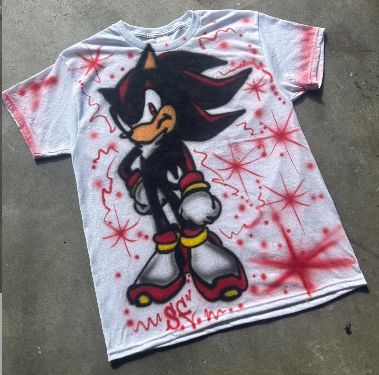 Other Shadow The Hedgehog Airbrush Shirt Size US M / EU 48-50 / 2 - 1 Thumbnail