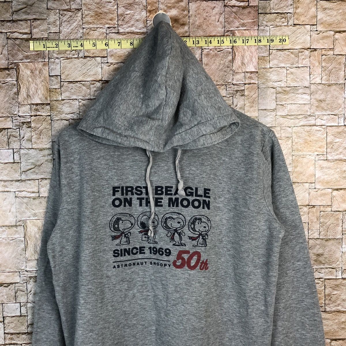 Peanuts 50th Peanuts Grey Hoodie sweatshirt #A670 Size US M / EU 48-50 / 2 - 2 Thumbnail