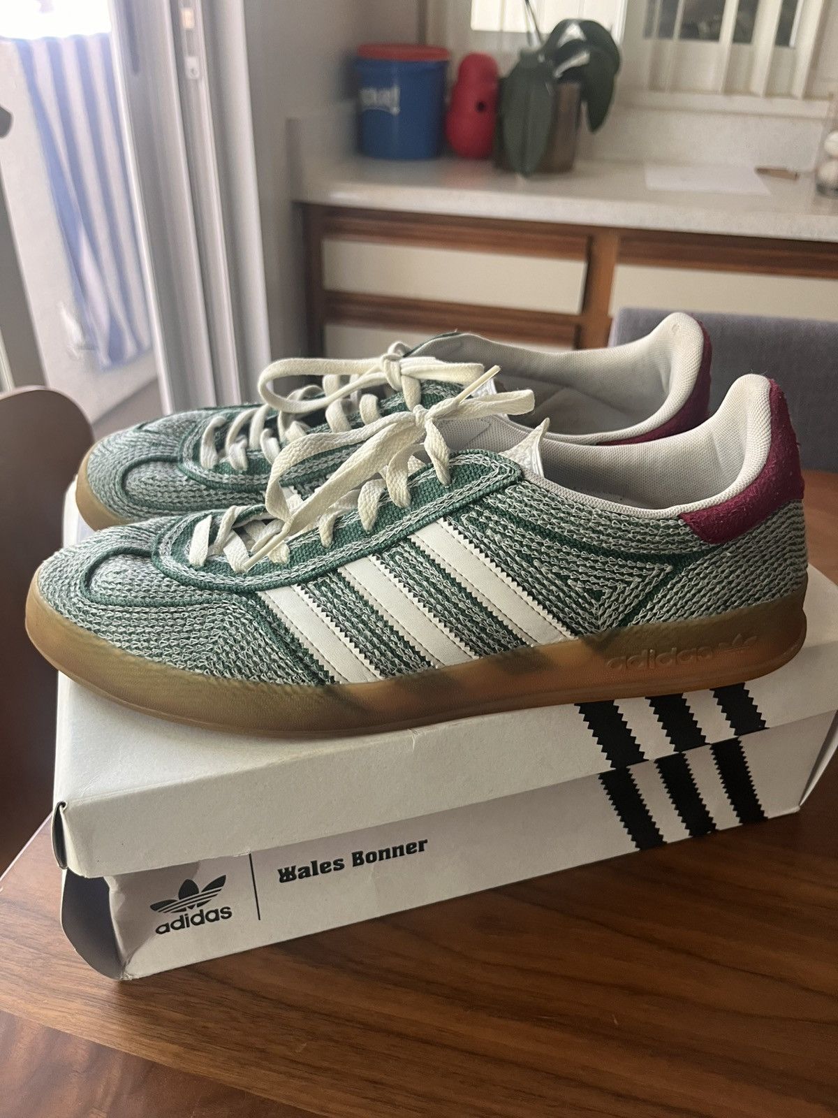 adidas gazelle silver green womens Adidas Gazelle Indoor Sean Wotherspoon Hemp Green | Adidas main image 1