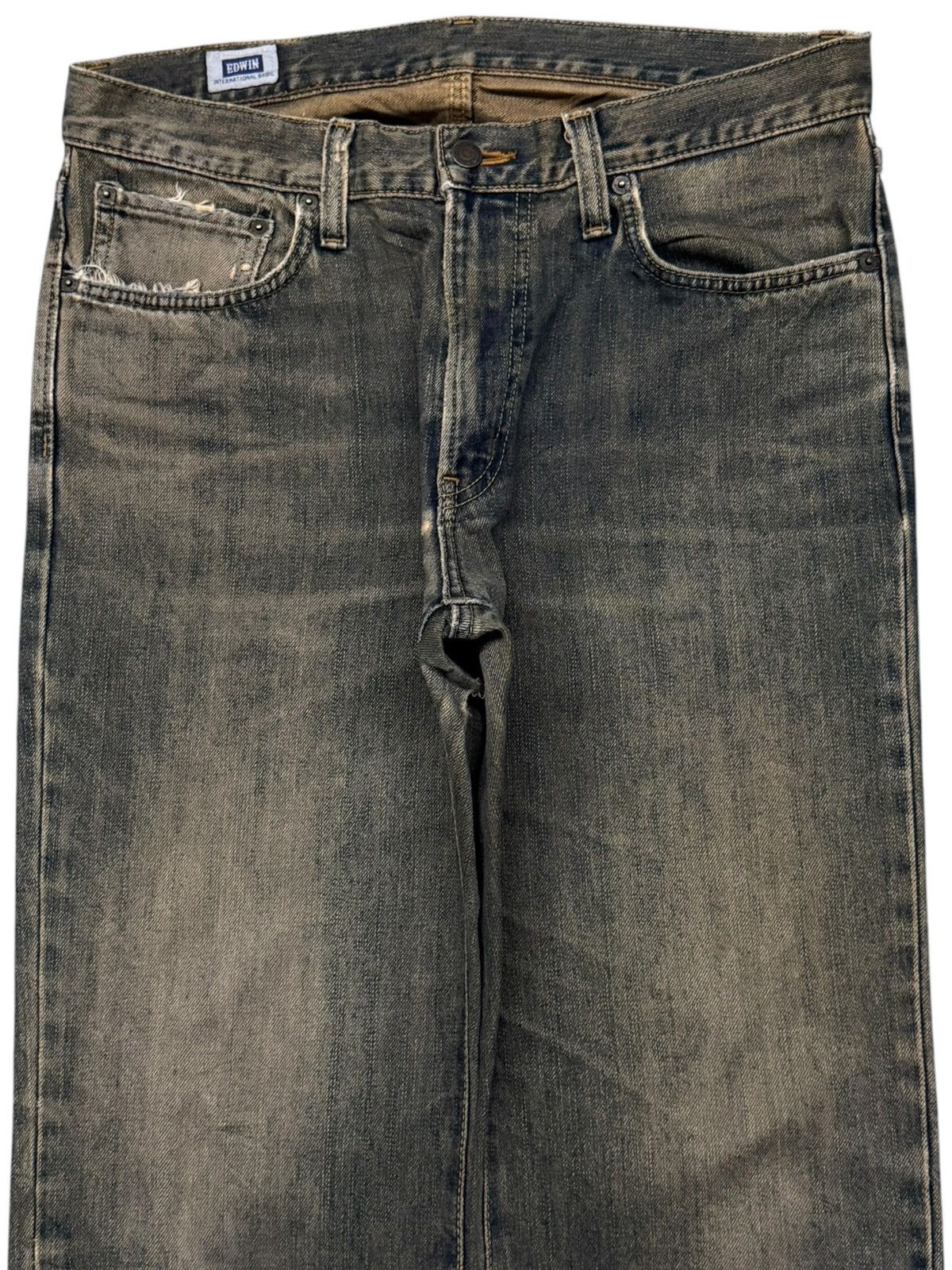 Edwin Vintage EDWIN 403 Japan Denim Jeans | Relaxed Straight | W34 Size US 34 / EU 50 - 4 Thumbnail