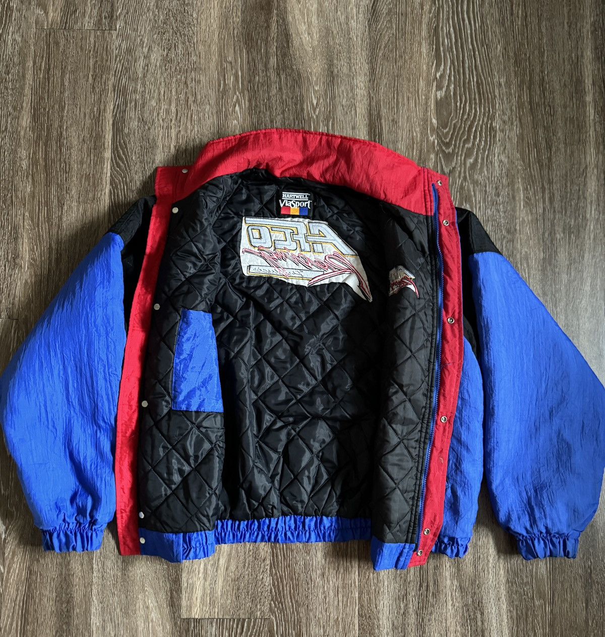 Other 1990s Vintage Racing Puffer Jacket. Size US XL / EU 56 / 4 - 3 Thumbnail