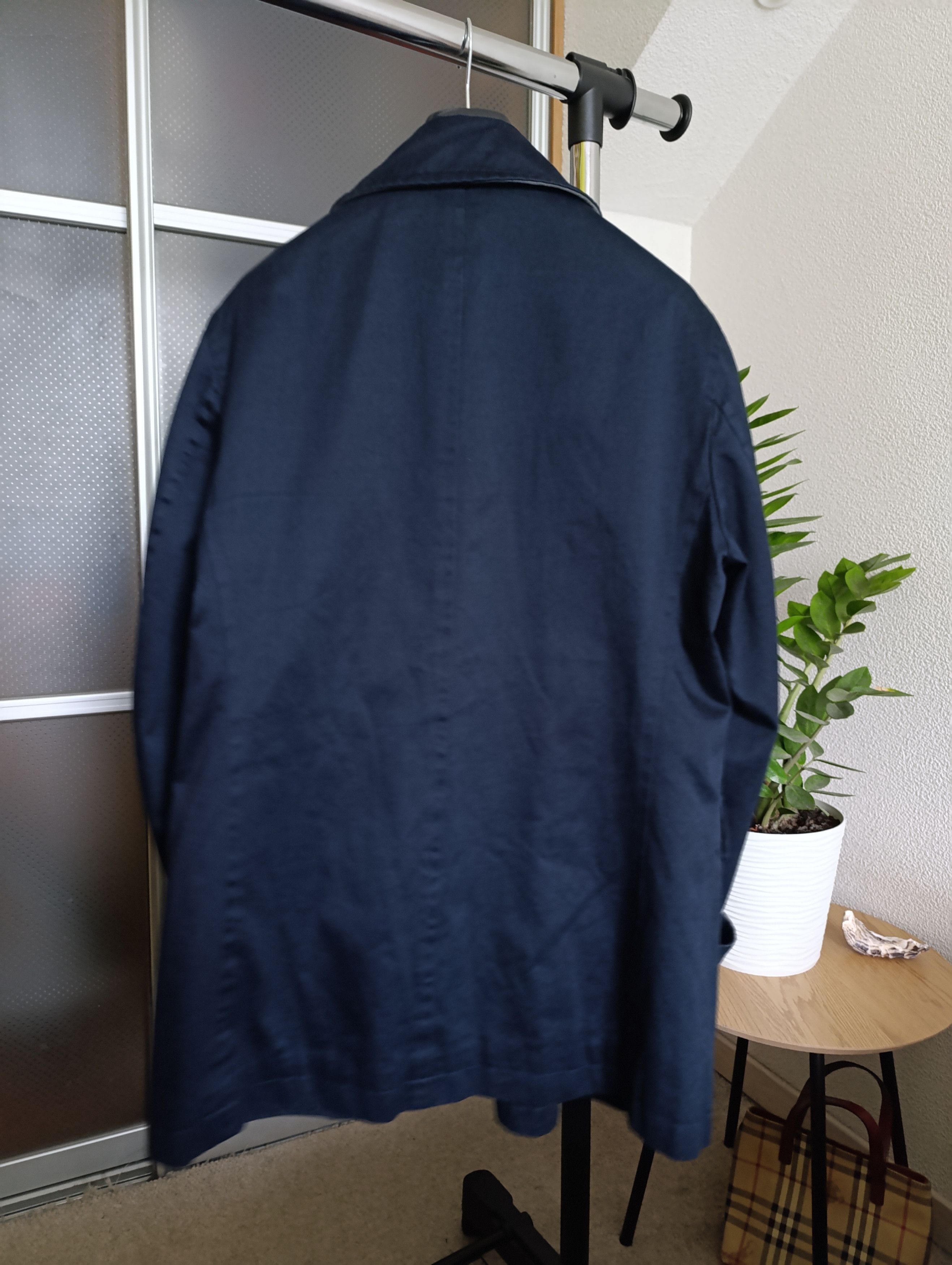 Yohji Yamamoto YOHJI YAMAMOTO Y'S MENS LEATHER SWITCHING COLOR DOUBLE COAT Size US XL / EU 56 / 4 - 18 Thumbnail