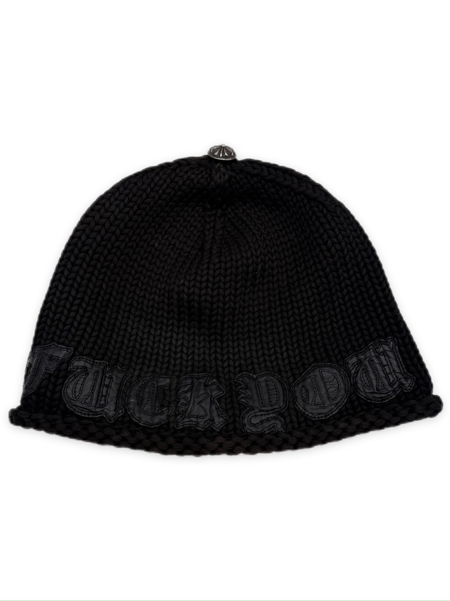 Chrome Hearts Chrome Hearts “Fuck You” Embroidered Thermal Beanie