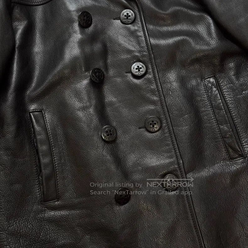 Schott Schott E640 Double-breasted Leather Coat Size US L / EU 52-54 / 3 - 7 Thumbnail