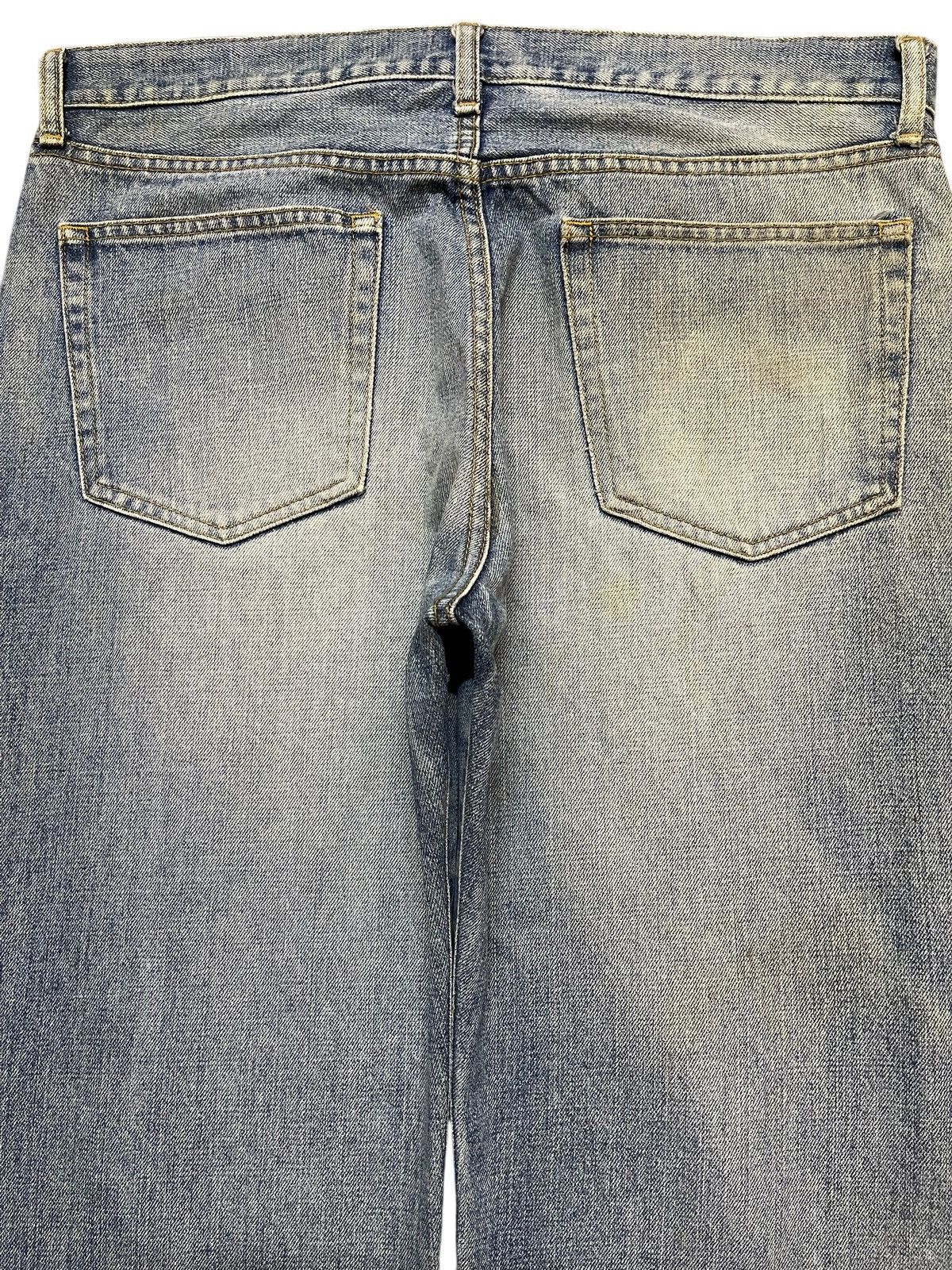 Uniqlo Vintage Uniqlo Blue Mud Wash Faded Distress Whiskers Baggy Size US 36 / EU 52 - 5 Thumbnail