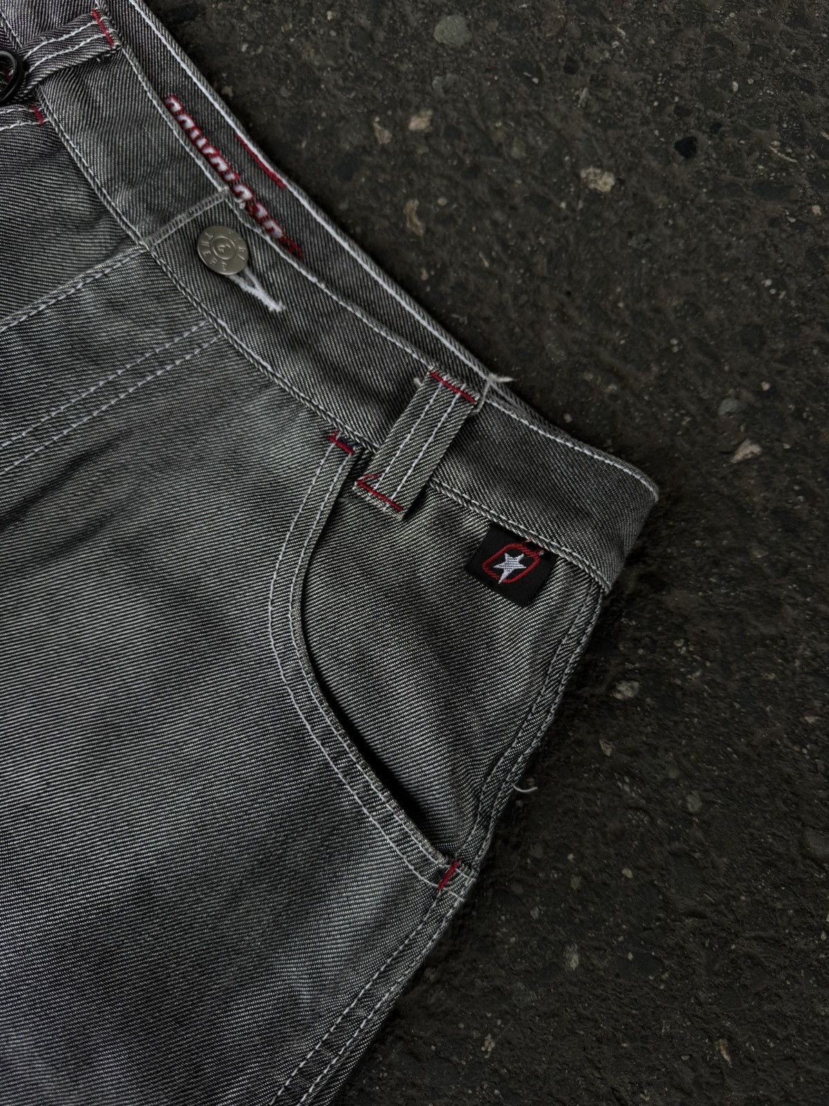 Designer × Vintage Grey Carpenter Jeans Patchwork Y2K Rap Skate Size US 32 / EU 48 - 7 Thumbnail