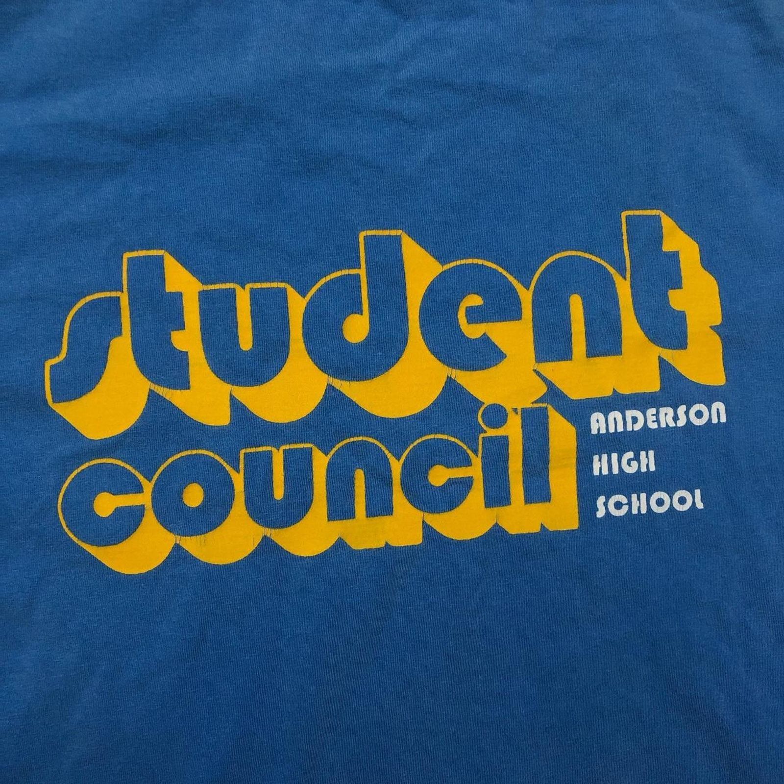 Comfort Colors Retro Anderson High School ‘Student Council’ Graphic Tee Size US L / EU 52-54 / 3 - 3 Thumbnail
