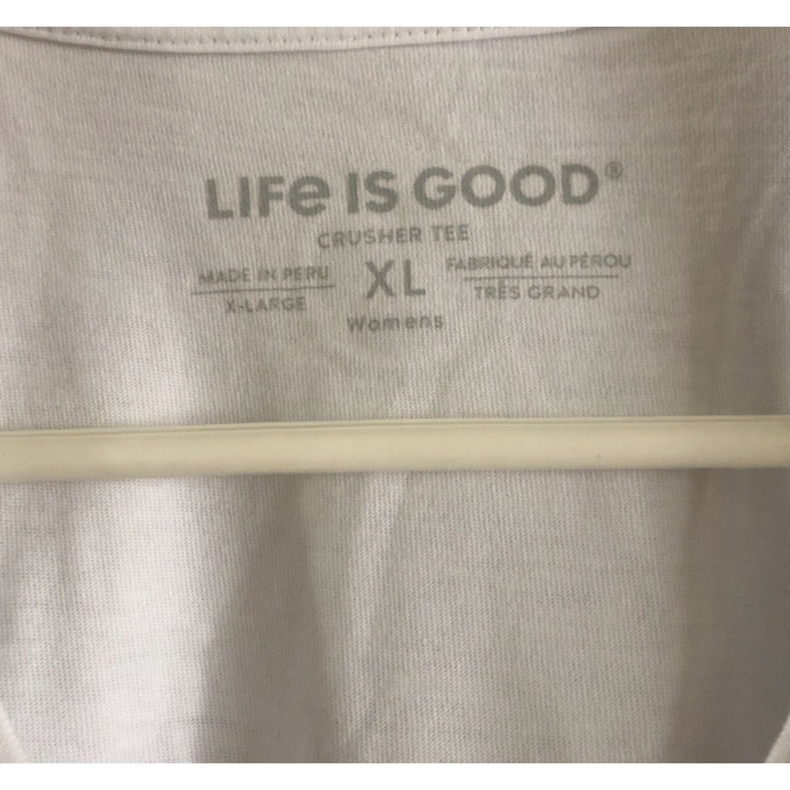 Life is Good LIFE is GOOD White Not Like The Otters T-Shirt Top XL Women Horse Classic Crew Neck Short Sleeve Pullover Cotton 100% Regular Size White Size XL / US 12-14 / IT 48-50 - 3 Thumbnail