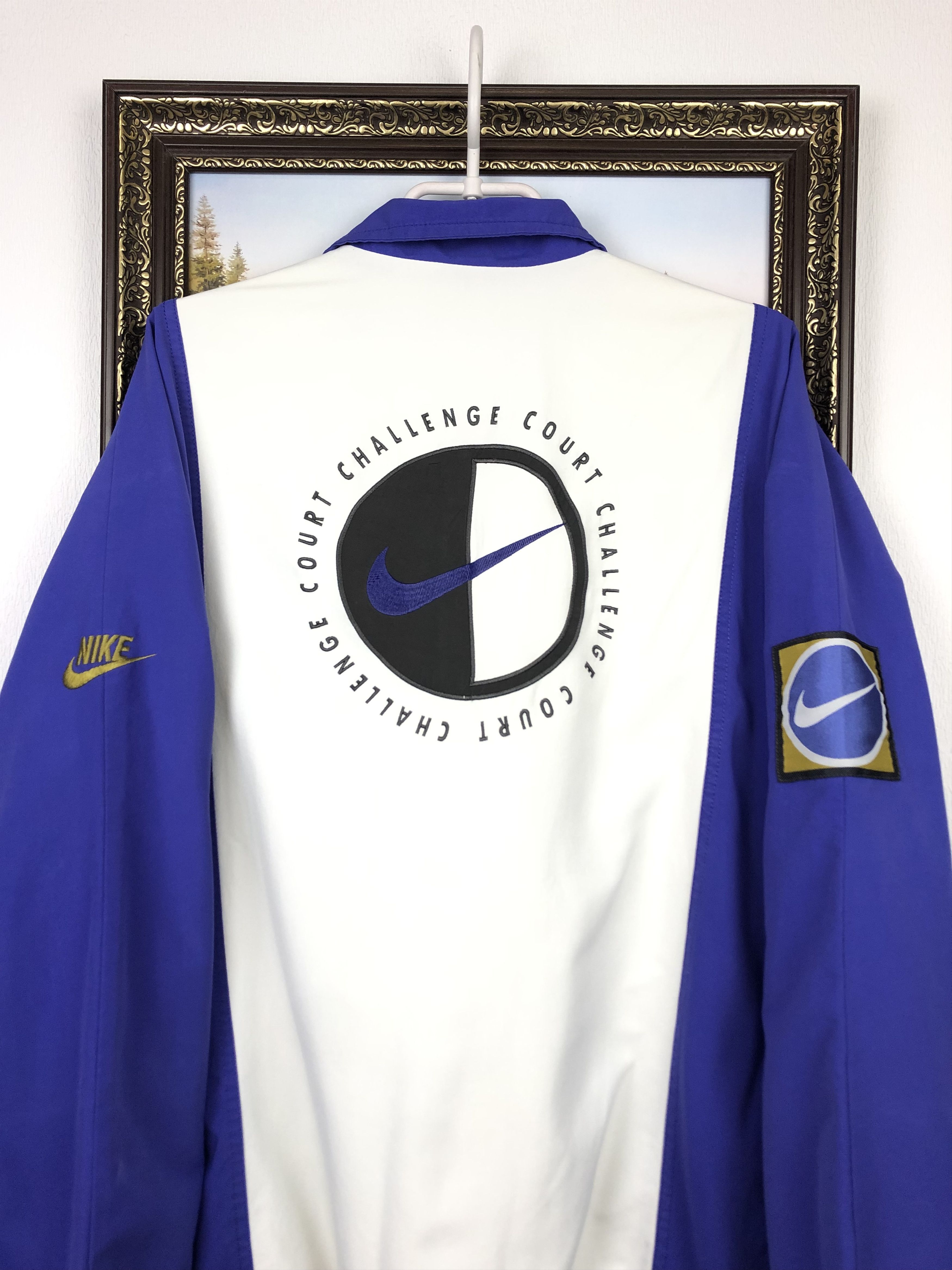 Nike Vintage 90's Nike Challenge Court Andre Agassi Jacket Track Size US XL / EU 56 / 4 - 2 Thumbnail