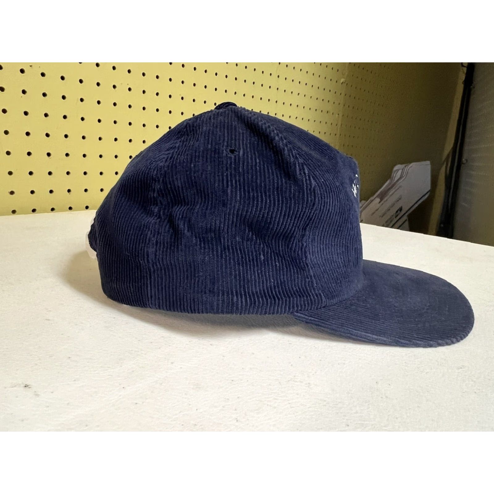 Vintage VINTAGE Woodstock Fire Department Blue Corduroy SnapBack Cap Hat Vermont VT Men Adjustable Blue Hat Baseball Cap Corduroy Size ONE SIZE - 2 Thumbnail