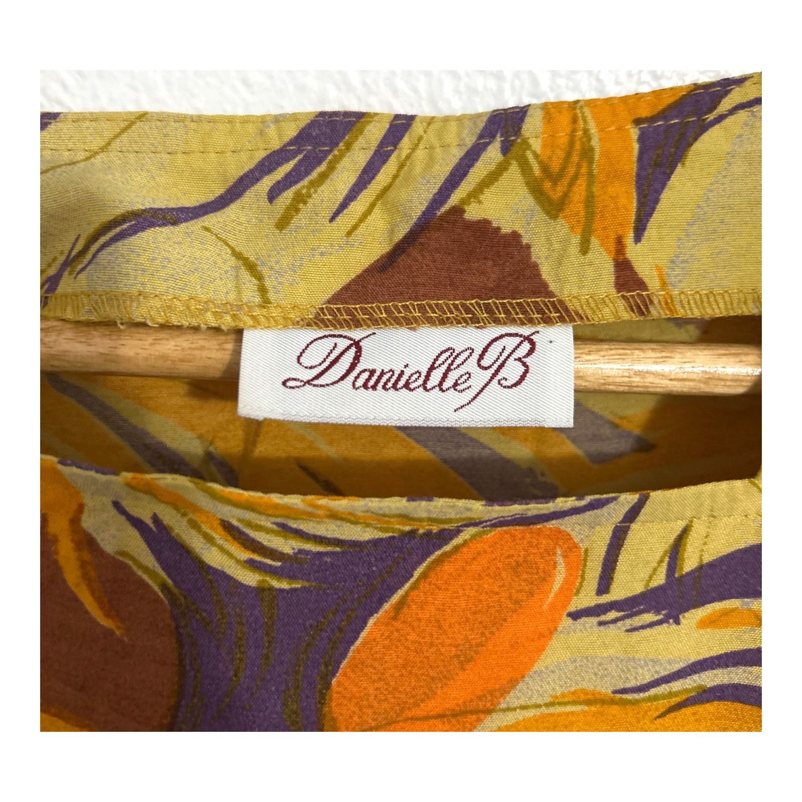 Vintage Vintage 1970 Danielle B Womens Tropical Cotton Blouse Size M / US 6-8 / IT 42-44 - 4 Thumbnail