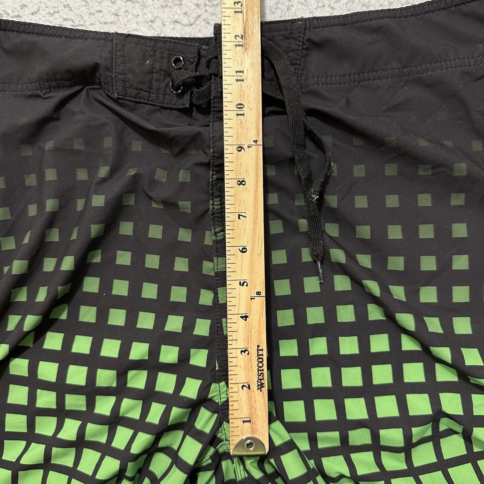 O'Neill O'Neill Men's 40 Swim Trunks Green Grid Striped Shorts Size US 40 / EU 56 - 13 Thumbnail