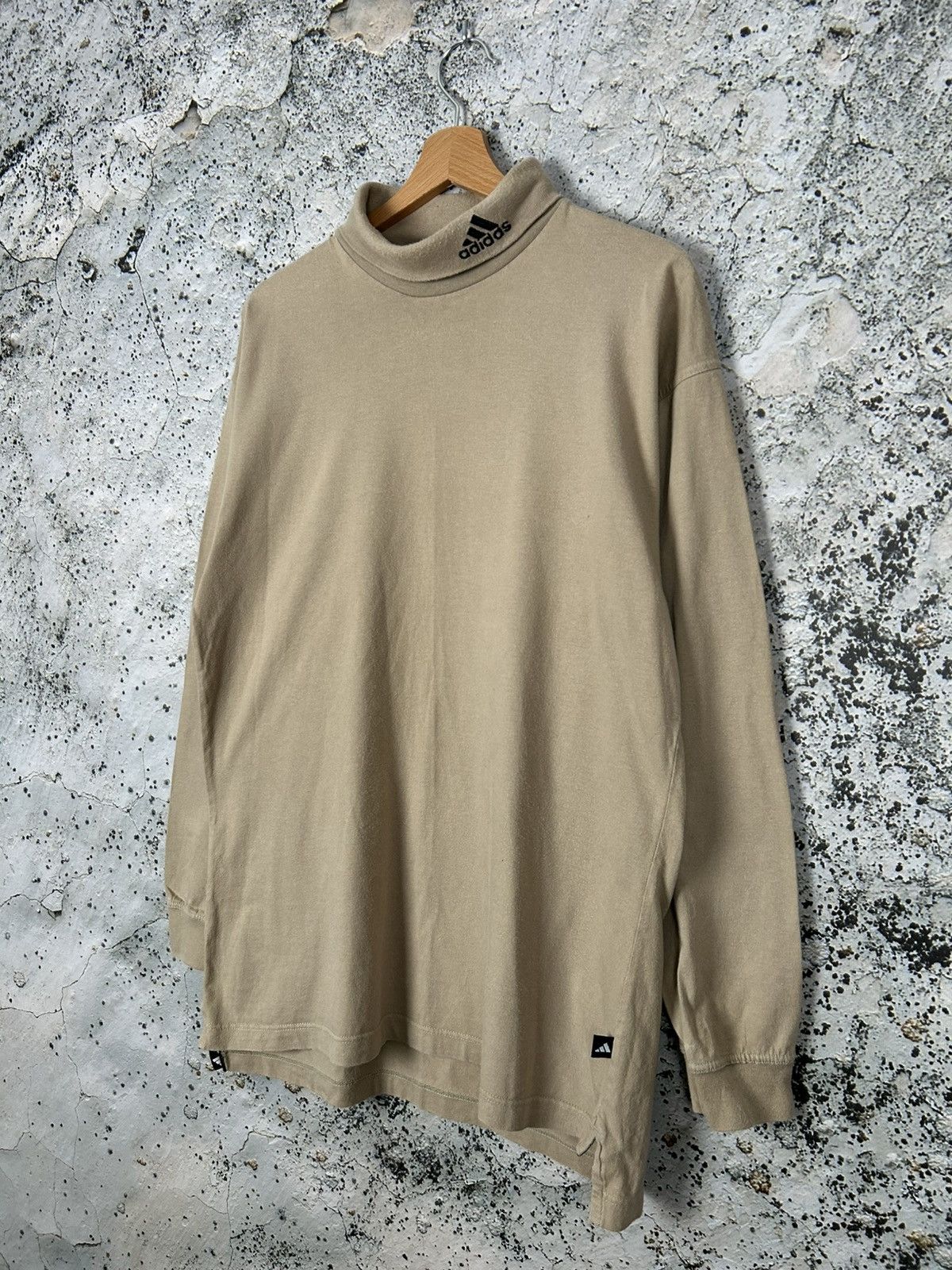 Adidas Vintage Adidas 90s Turtle Neck Longsleeve Sportswear Hype Size US M / EU 48-50 / 2 - 2 Thumbnail