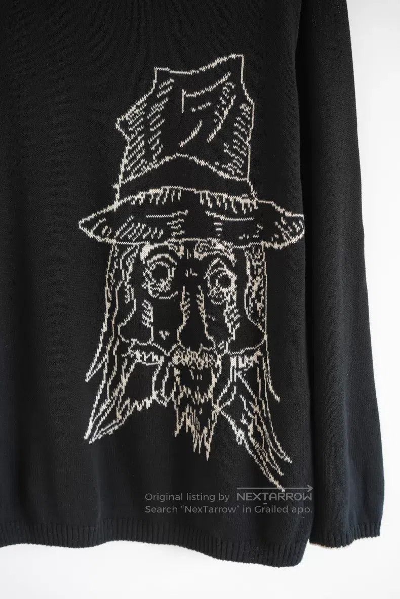 Yohji Yamamoto Yohji Yamamoto 20ss Top Hat Old Man Head Portrait Sweater Size US L / EU 52-54 / 3 - 3 Thumbnail