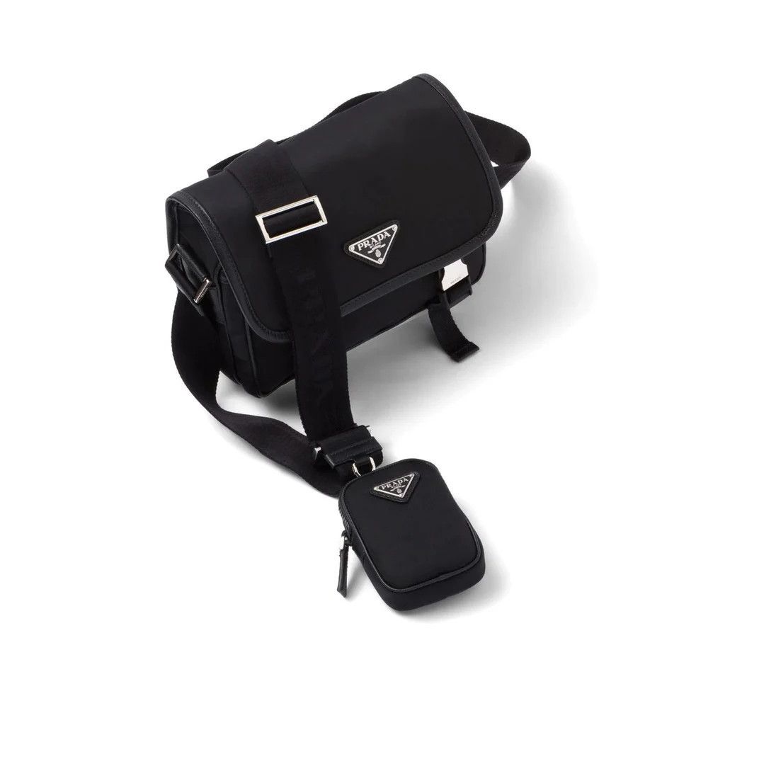 Prada PRADA $2450 Re-Nylon And Saffiano Leather Shoulder Bag New A Size ONE SIZE - 2 Thumbnail