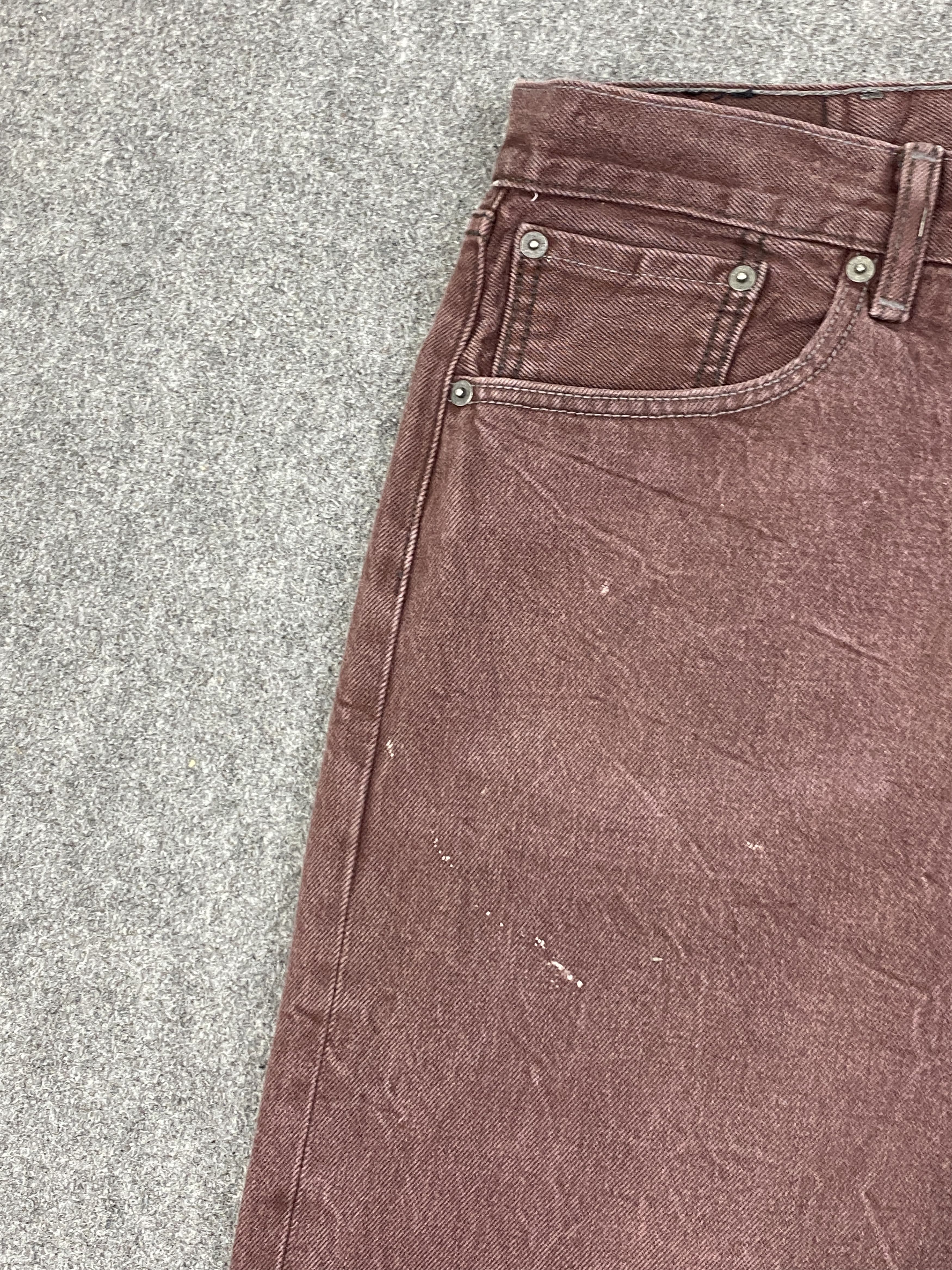 Levi's × Vintage Maroon Colour Vintage Levis 501 Jeans Size US 44 / EU 60 - 13 Thumbnail