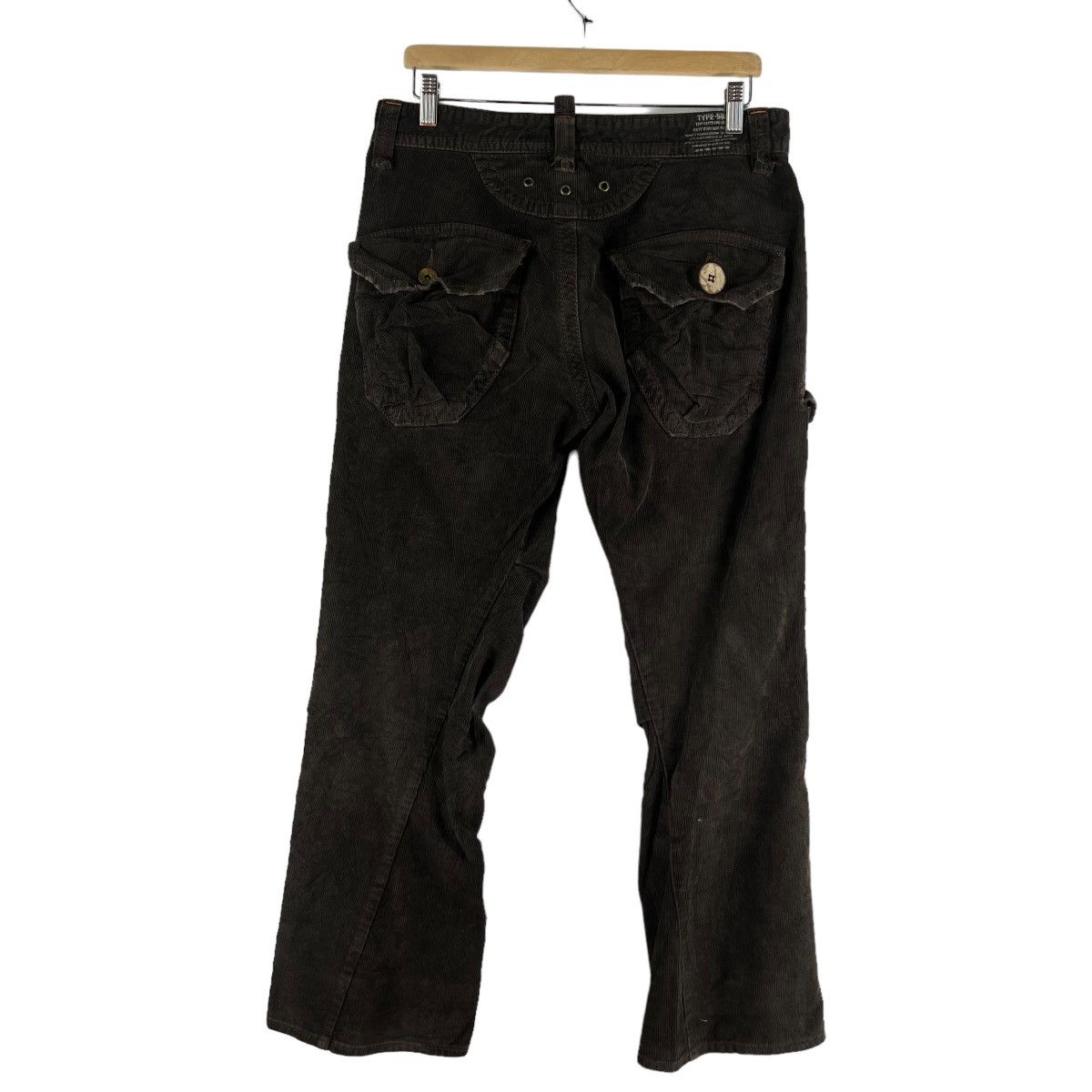 Hysteric Glamour 🔥VINTAGE BIKER PANTS CORDUROY MULTI POCKETS CARGO 505 KHAKI Size US 34 / EU 50 - 8 Thumbnail