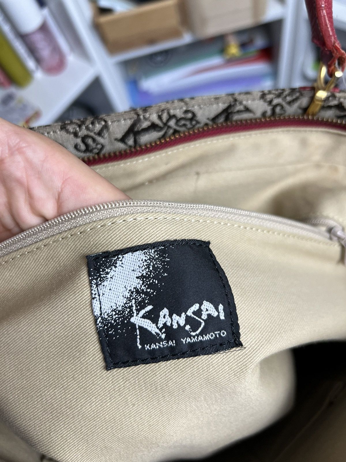 Japanese Brand × Kansai Yamamoto Vintage 90s Kansai Yamamoto monogramtote shopper bag archive Size ONE SIZE - 7 Thumbnail