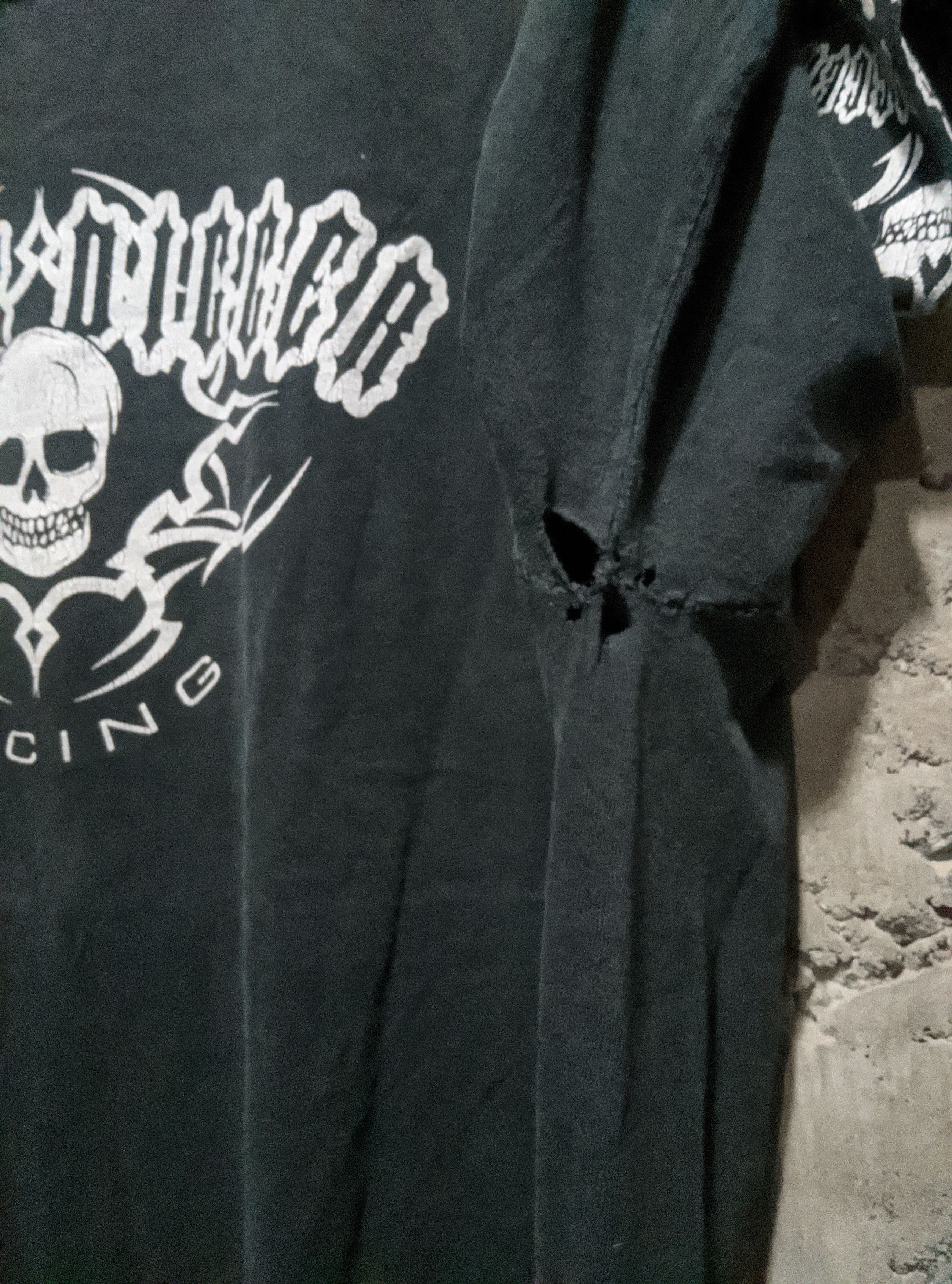 Vintage Vintage 2000s grave digger racings skull t shirt Size US L / EU 52-54 / 3 - 3 Thumbnail