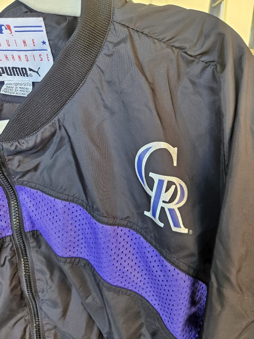 Puma Colorado Rockies MLB X Puma Full Zip Windbreaker Jacket Size US XXL / EU 58 / 5 - 3 Thumbnail