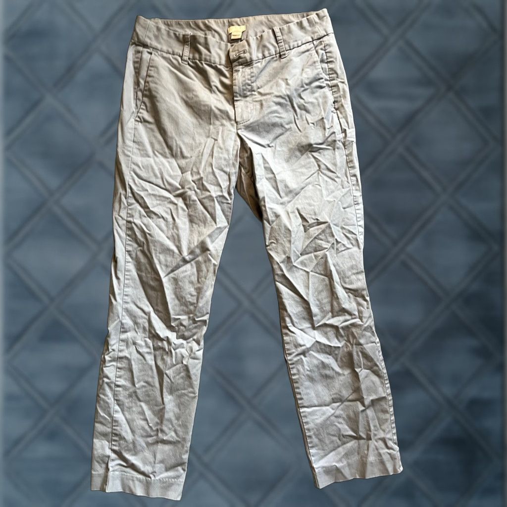 J.Crew J. Crew Factory Women Pants Sz 6P Gray Stretch Straight Leg Size 28" / US 6 / IT 42 - 1 Thumbnail