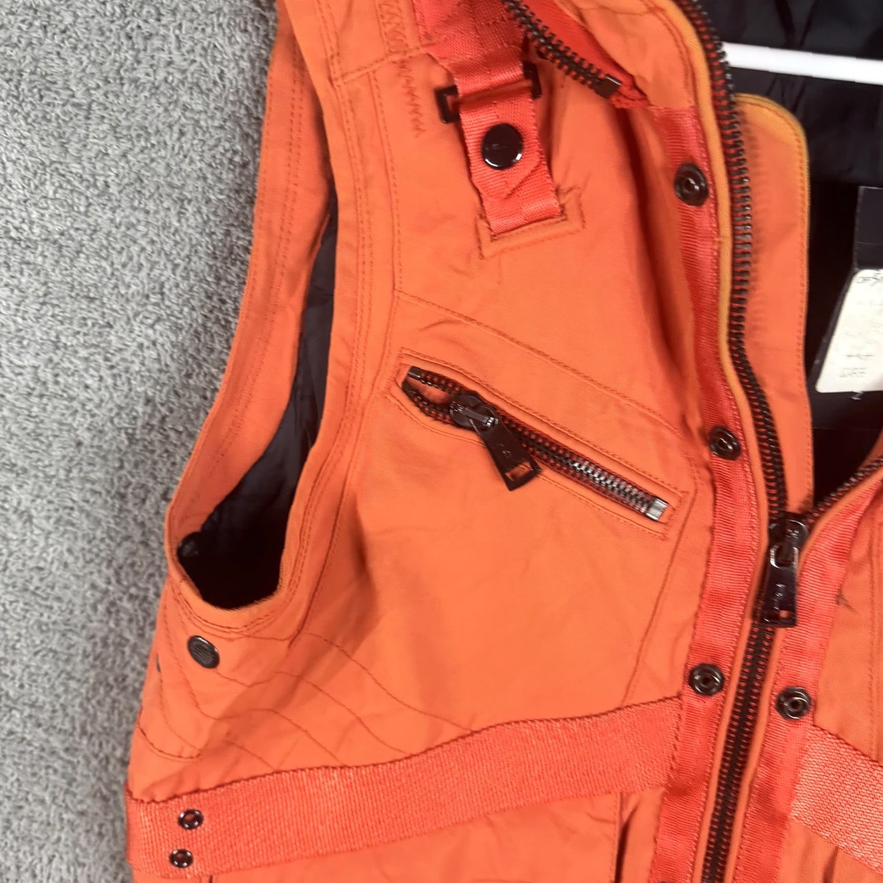 Ralph Lauren Ralph Lauren SPCL AGENT Vest Mens M Orange Insulated Quilted Full Zip With Pockets Casual Military Jacket Style Size US M / EU 48-50 / 2 - 4 Thumbnail