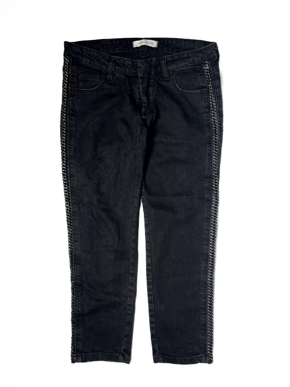Pierre Balmain Pierre Balmain Chain Skinny Cropped Jeans Size 27" / US 4 / IT 40 - 2 Thumbnail