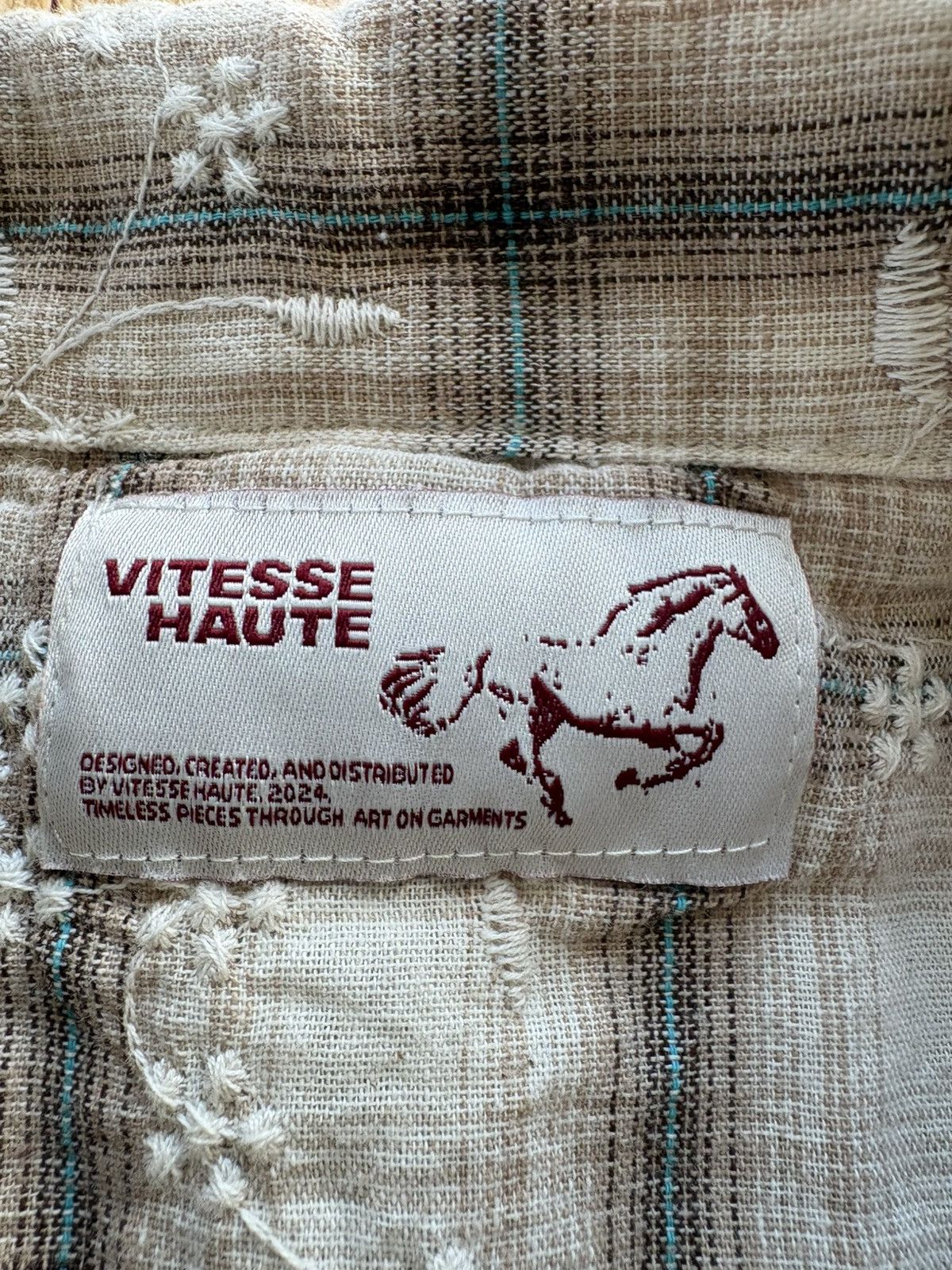 Other Vitesse Haute Cropped Boxy Embroidery Waffle Button Up L Size US L / EU 52-54 / 3 - 4 Thumbnail