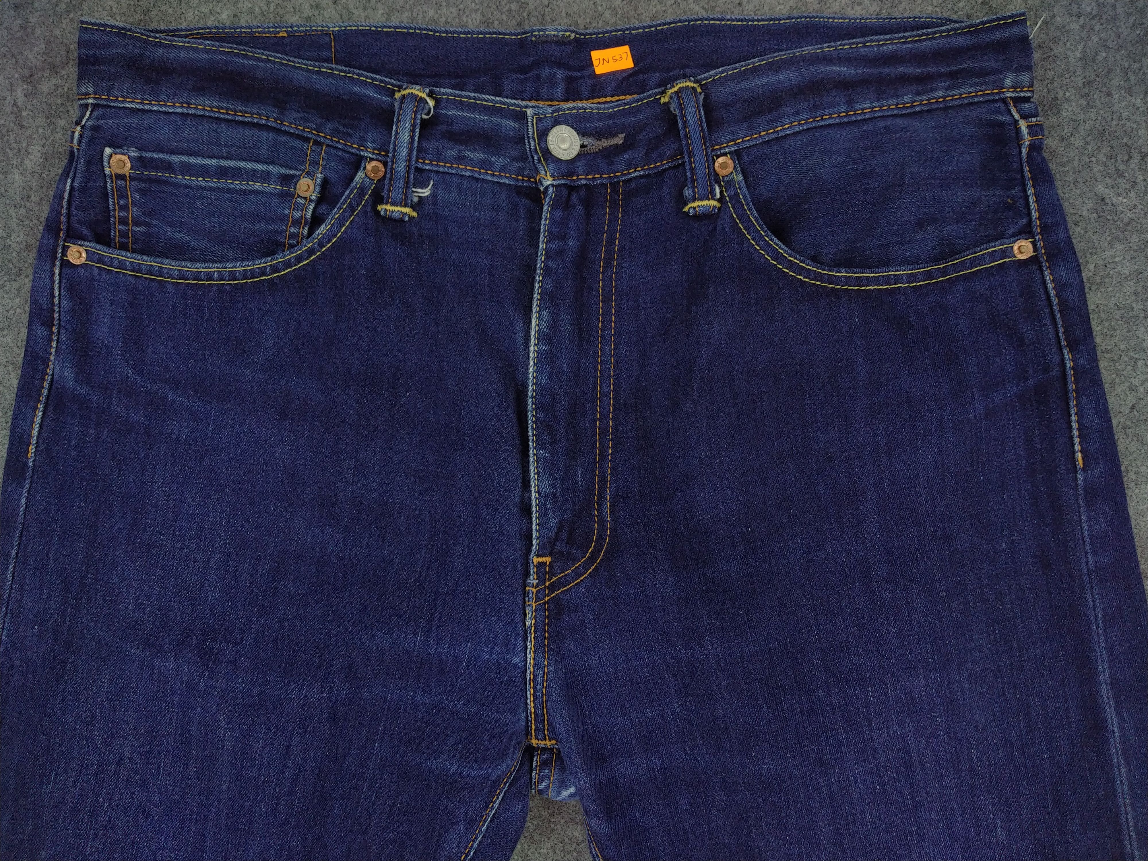 Levi's Dark Blue Levi's 505 Denim 37x24.5 -JN537 Size US 37 - 3 Thumbnail