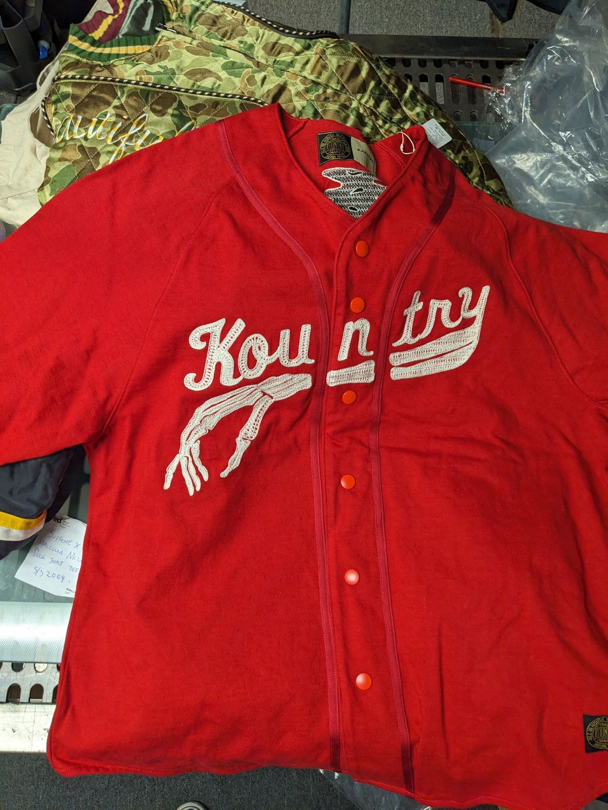Kapital Kapital Kountry Dense Baseball Bone Jersey Red Size 4 Size US L / EU 52-54 / 3 - 4 Thumbnail